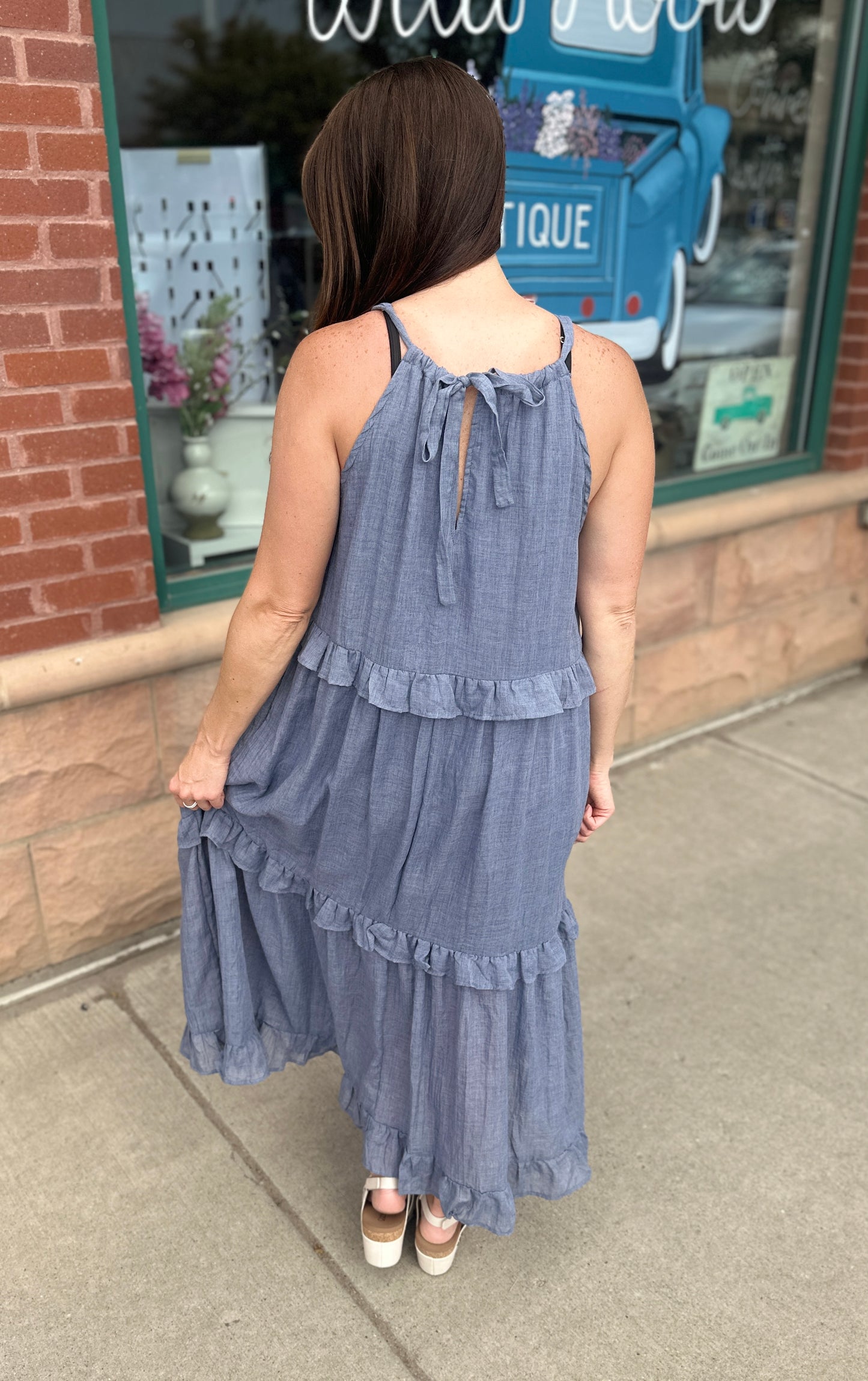 Smocked Ruffle Tiered Maxi Dress