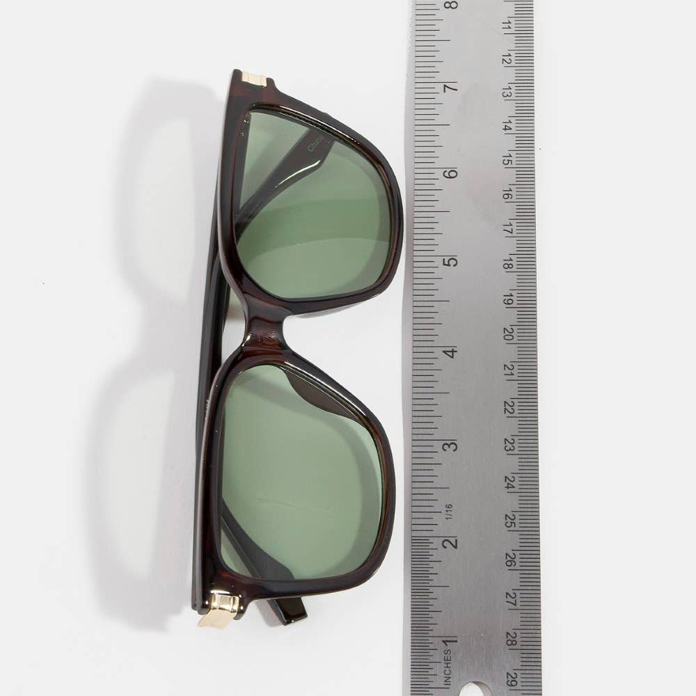 Square Flat Top Sunglasses Set