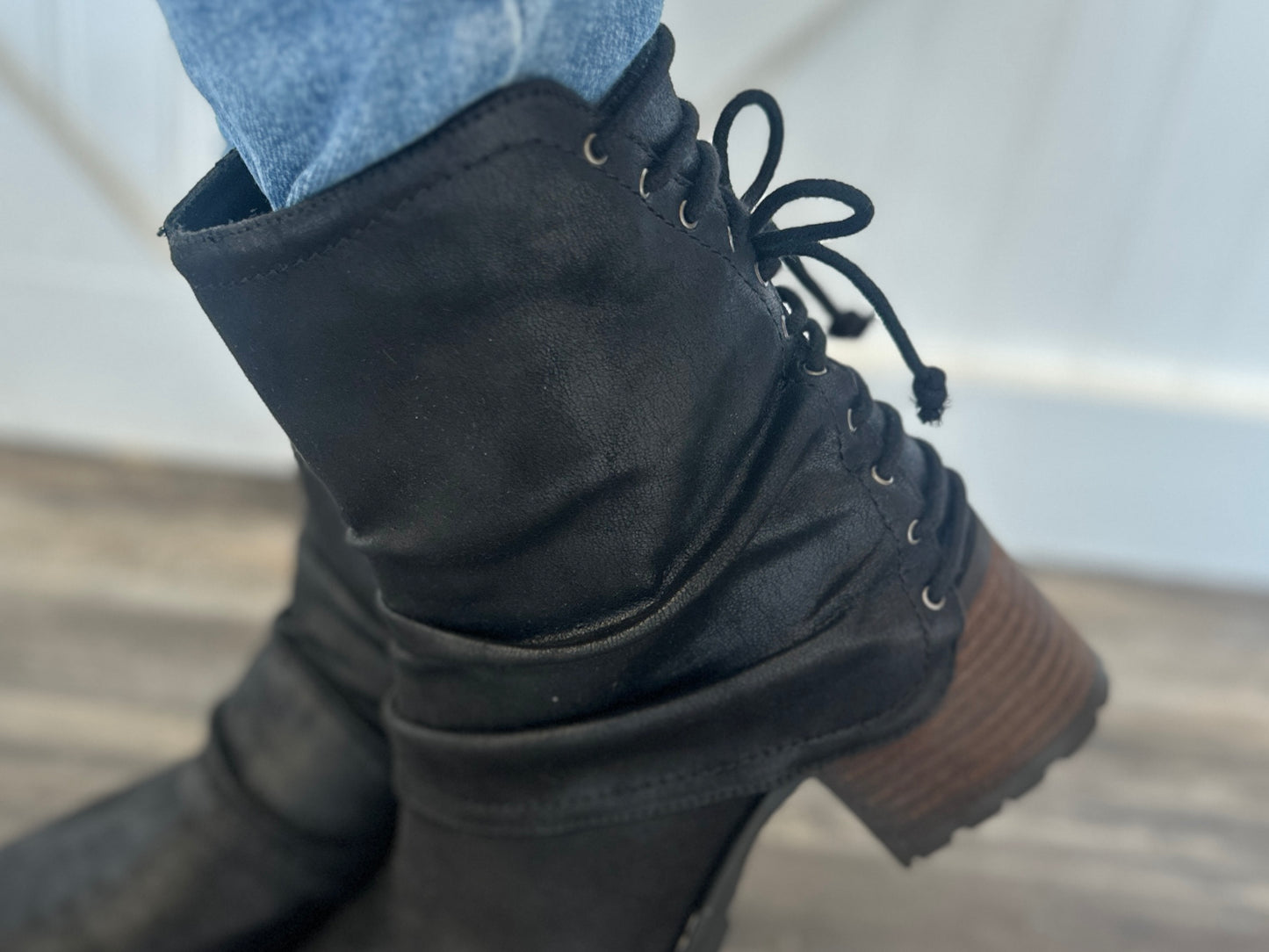 Roseanne Black Lace Bootie