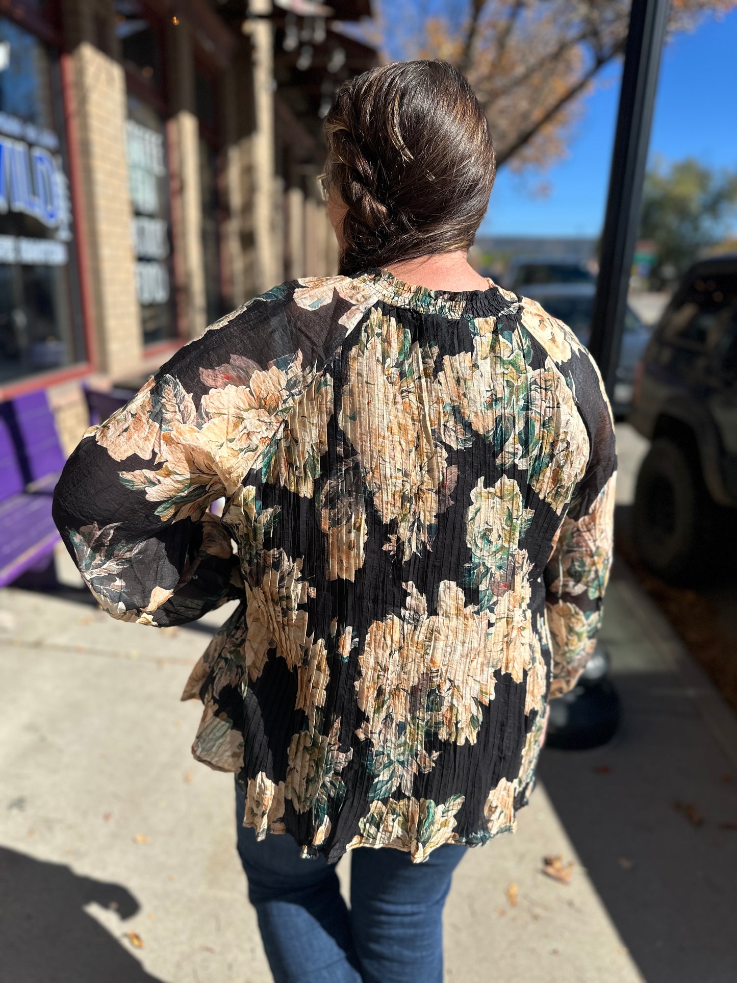 Floral Blouse Long Sleeve
