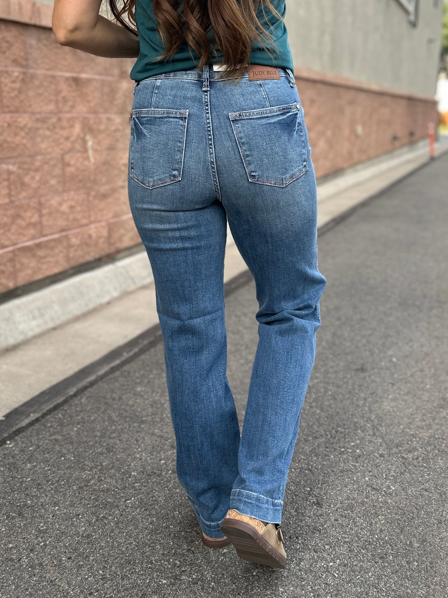Callie High Waist Straight Jeans