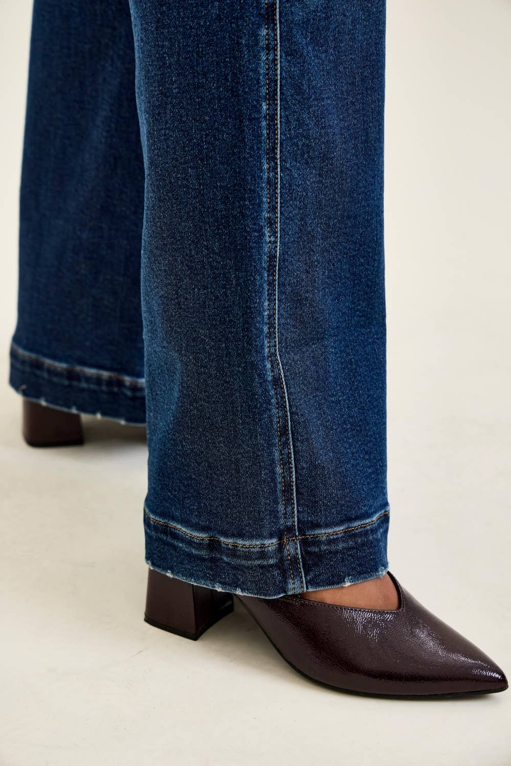 LUX Retro Wide Jeans w/ Front Tab