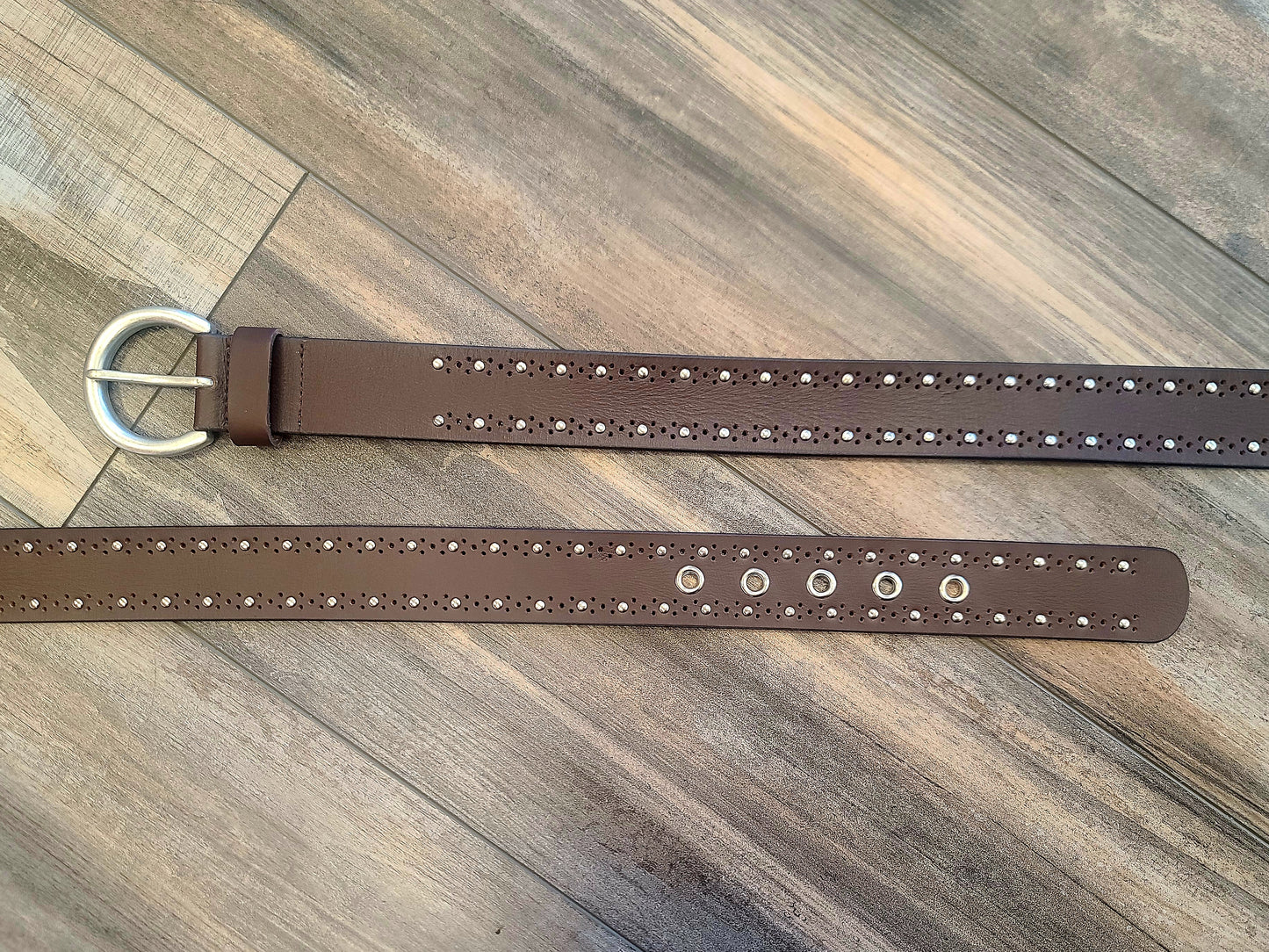 Studded Leather Belt