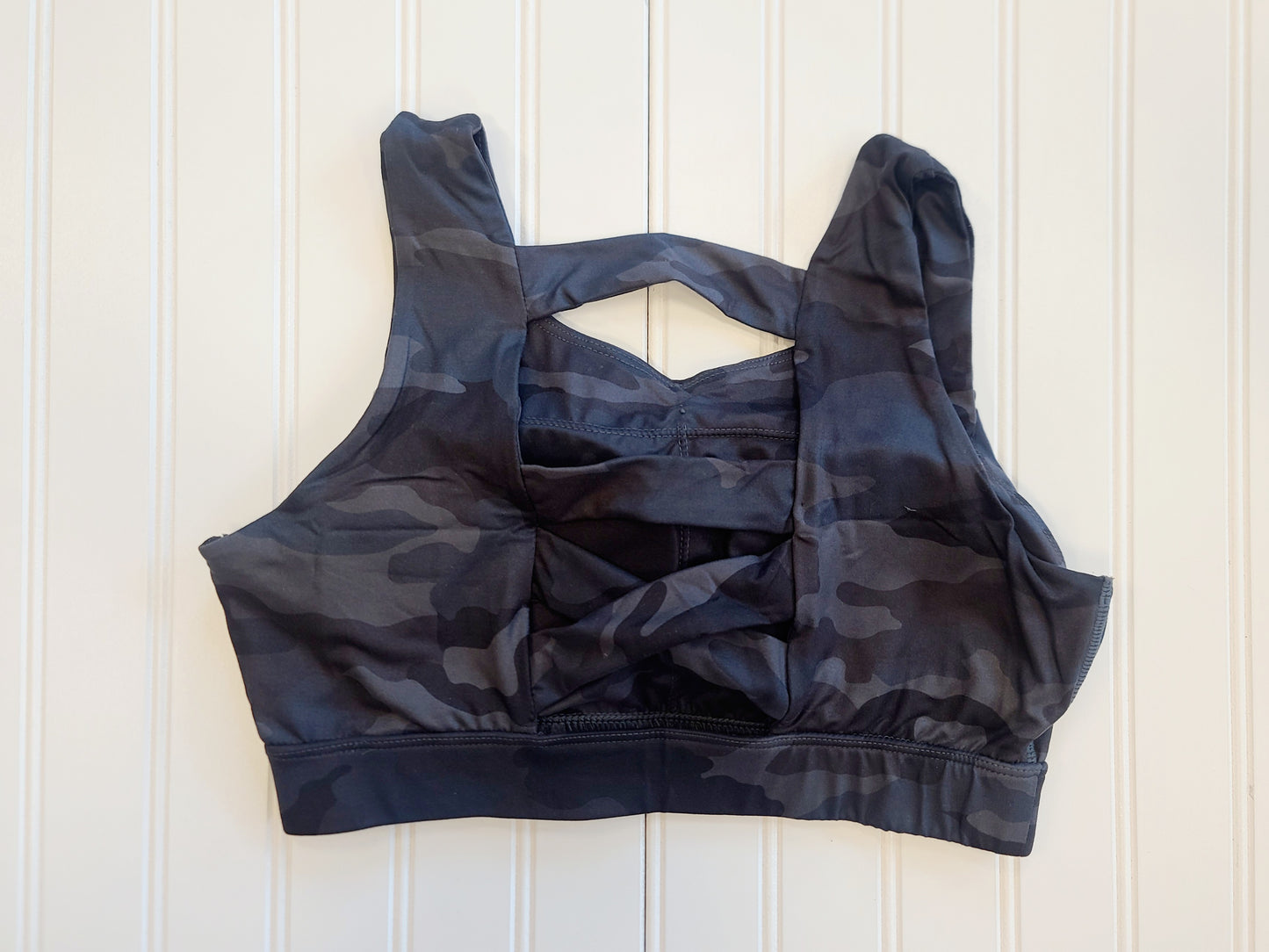 Camo Printed Detailed Sports Bra