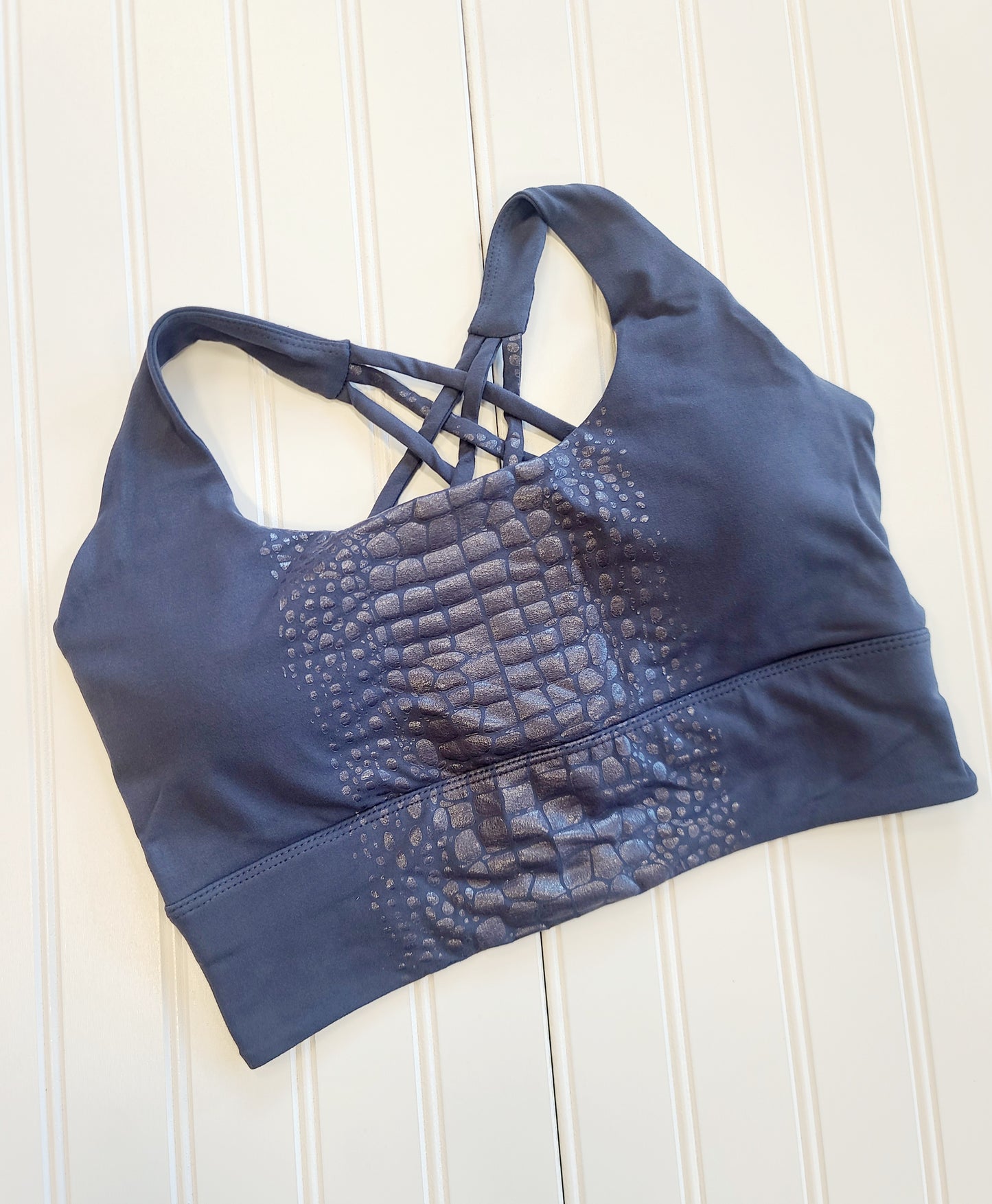 Crocodile Criss Cross Sports Bra