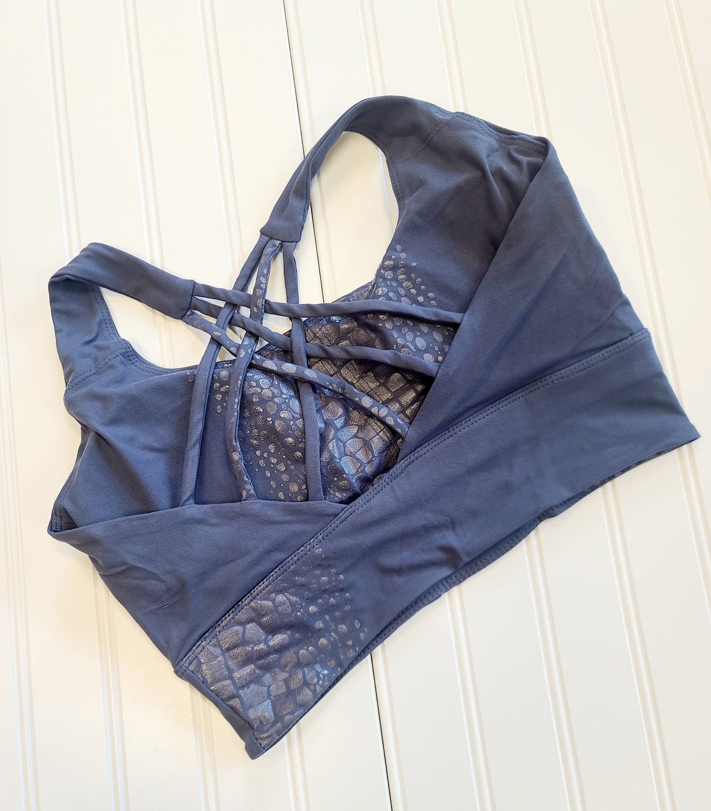 Crocodile Criss Cross Sports Bra