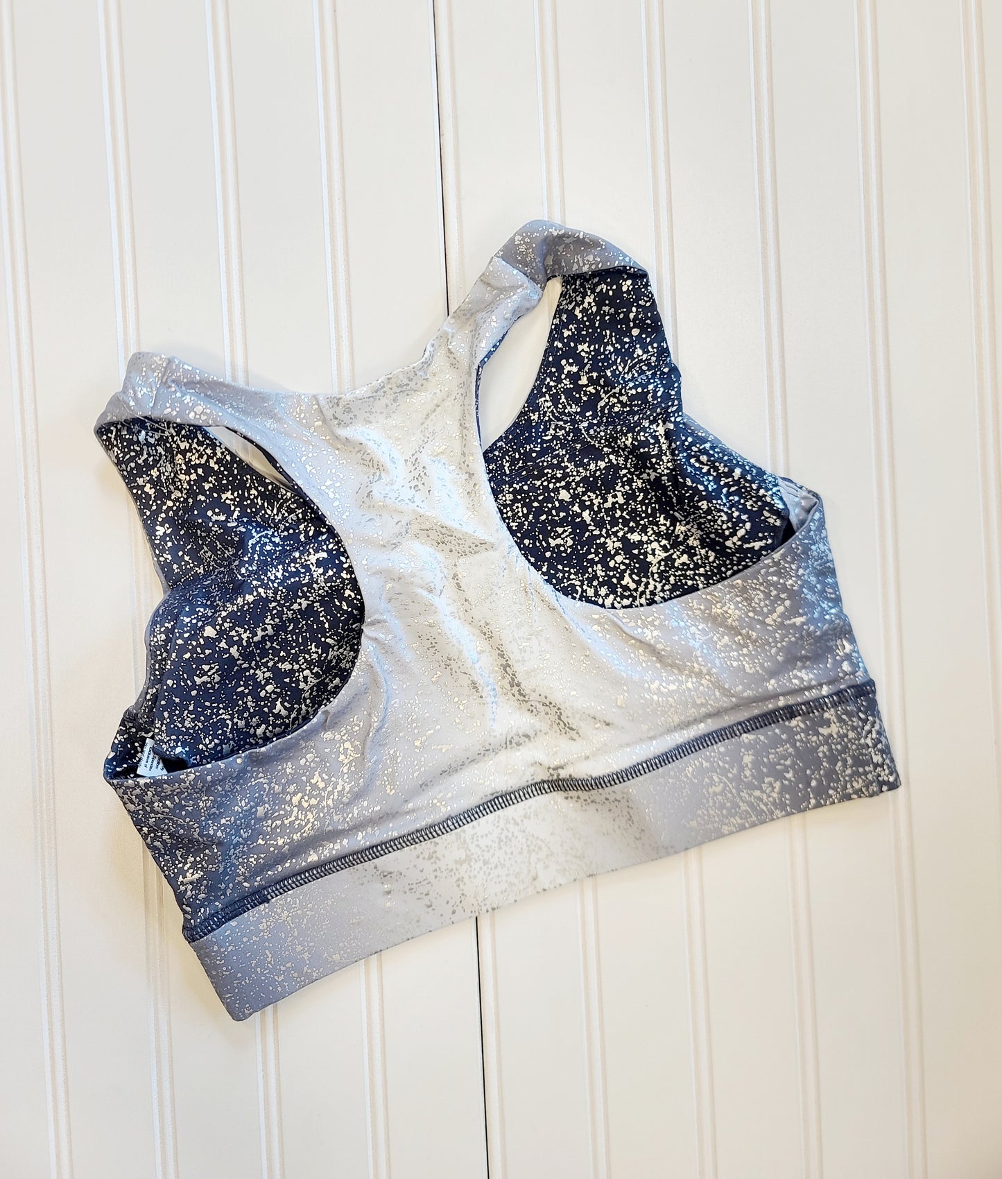 Foil Tie Dye Racerback Sports Bra
