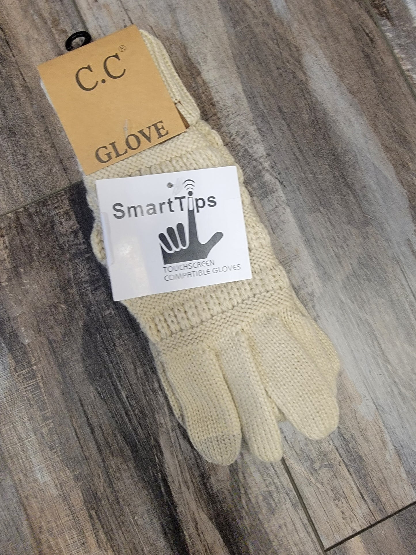 Solid Ribbed Smart Touch Gloves