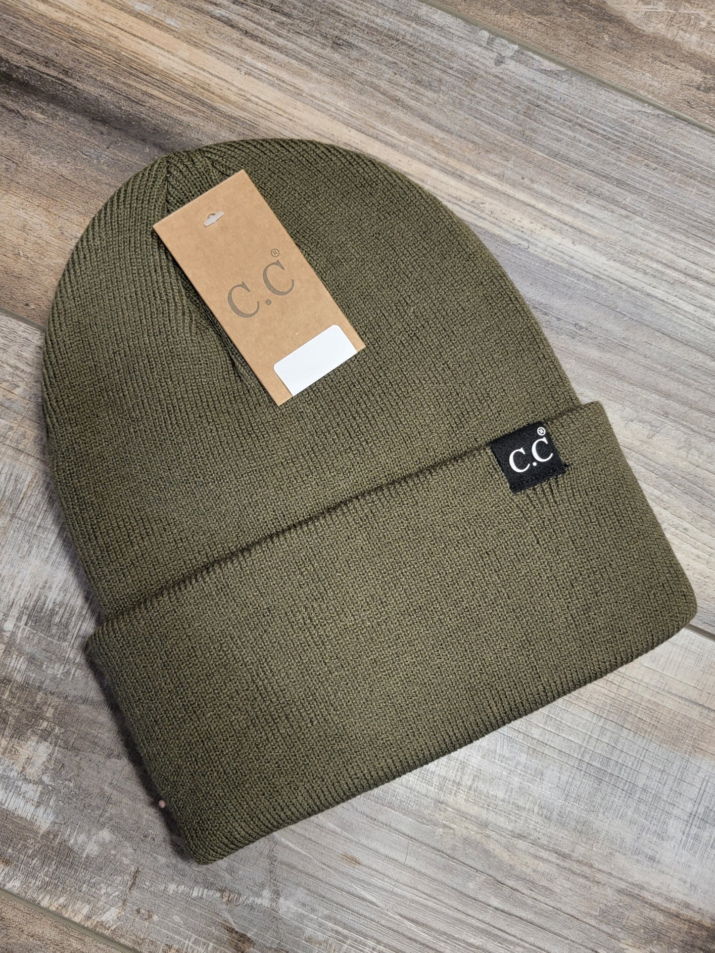 Unisex Solid Cuff Beanie