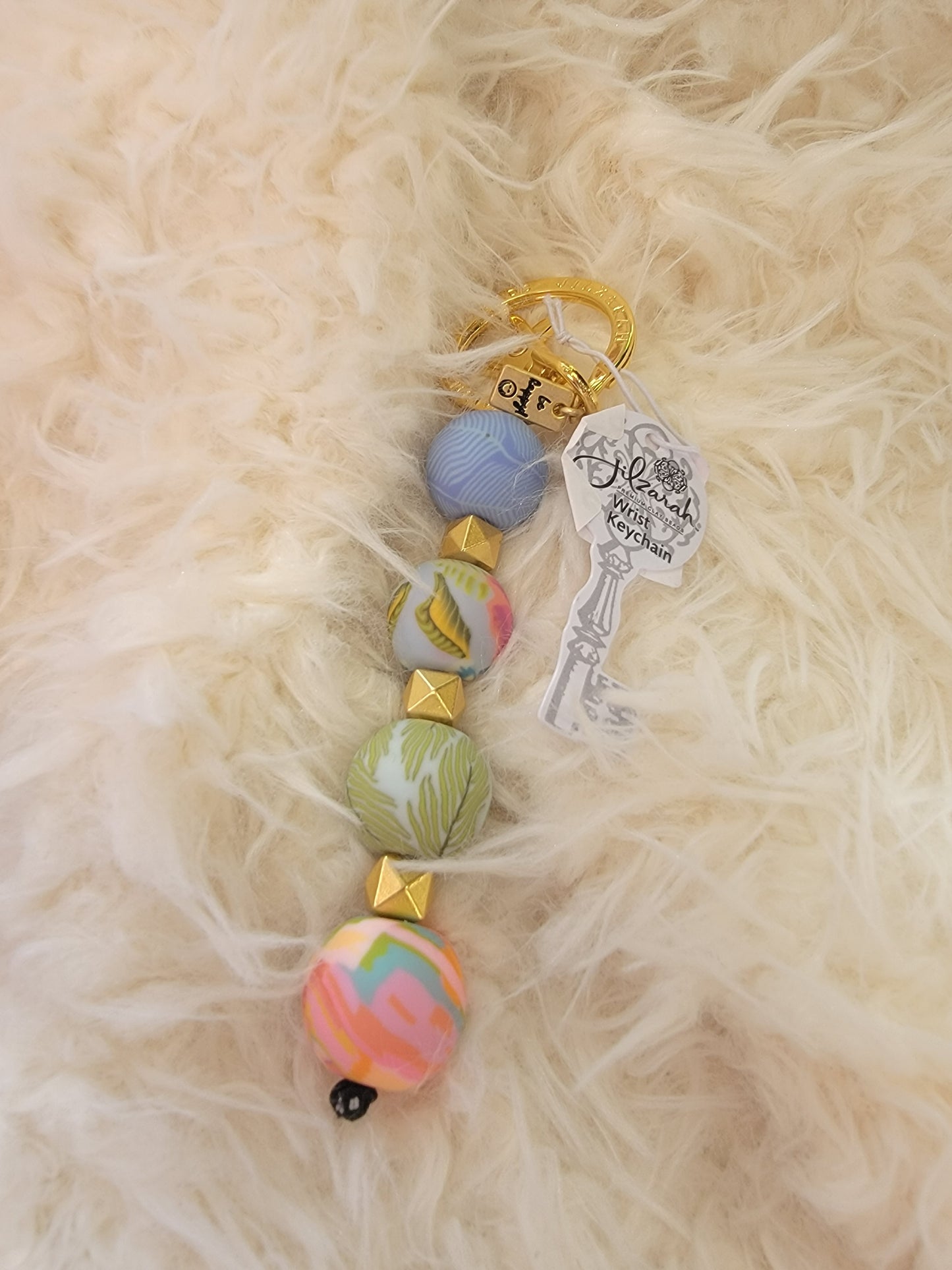 Clay Beaded Keychain