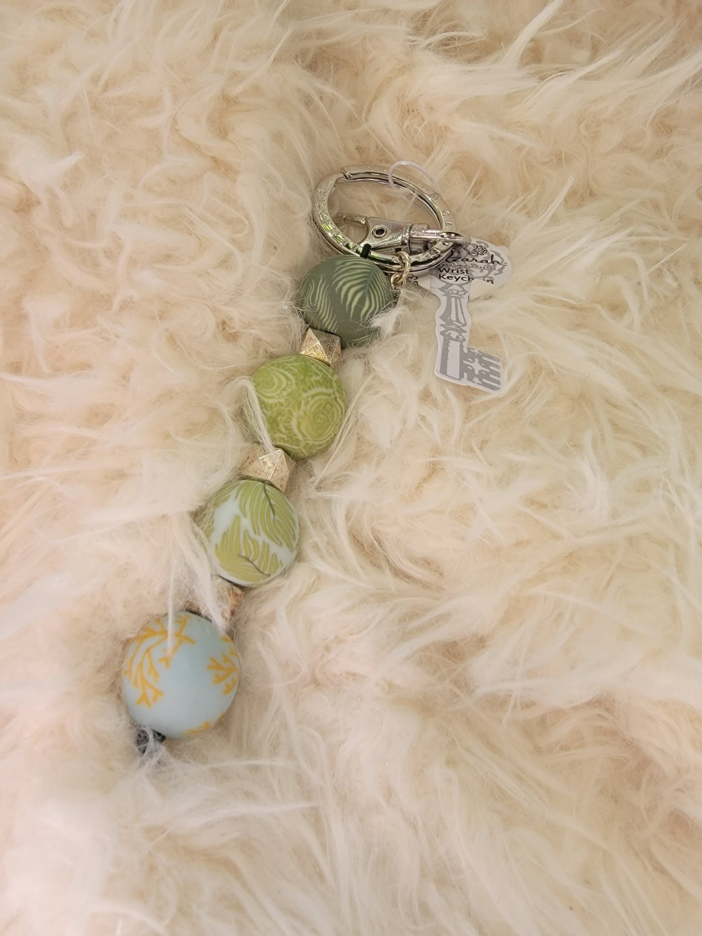Clay Beaded Keychain