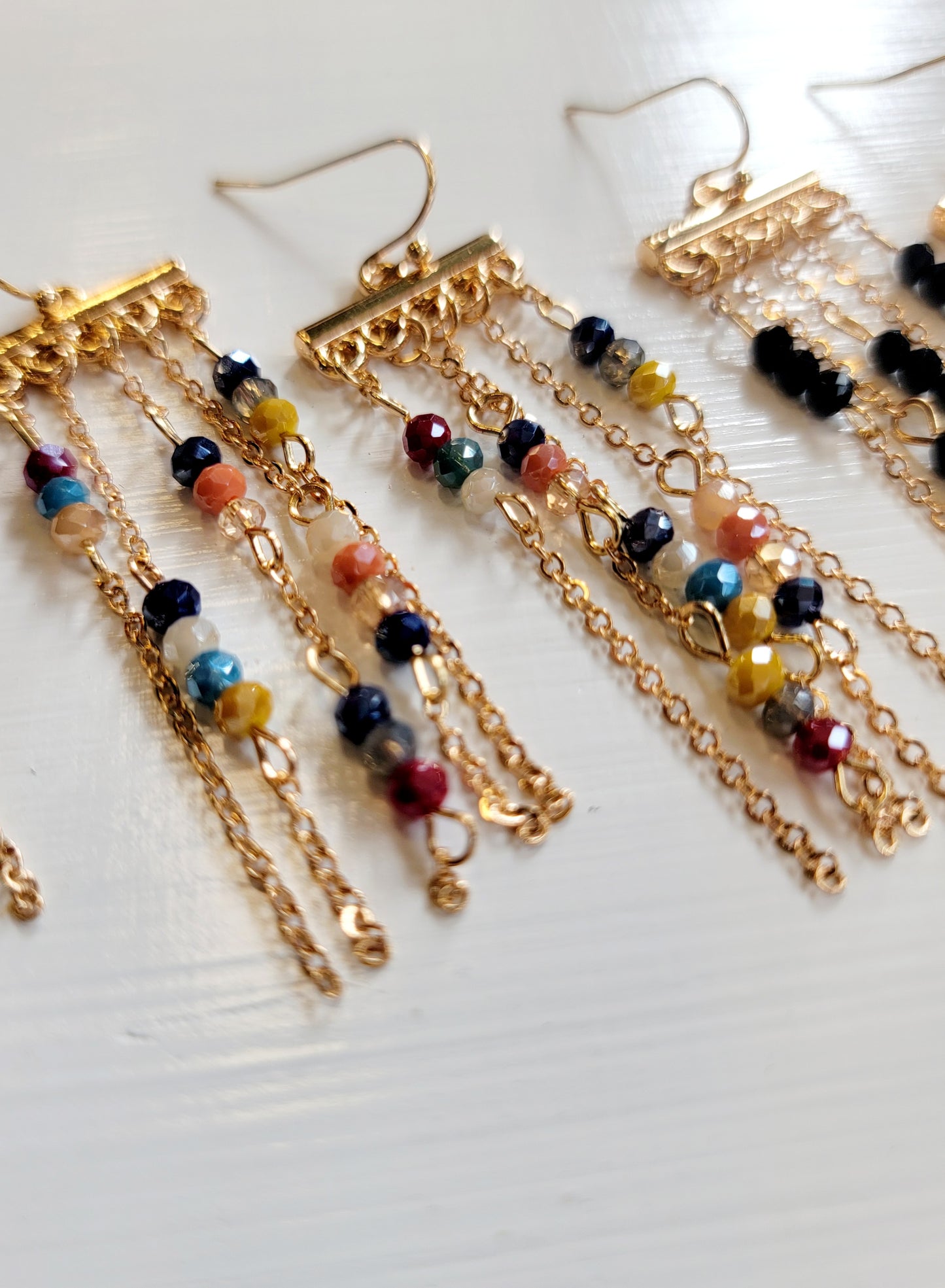 Crystal Tassel Earrings