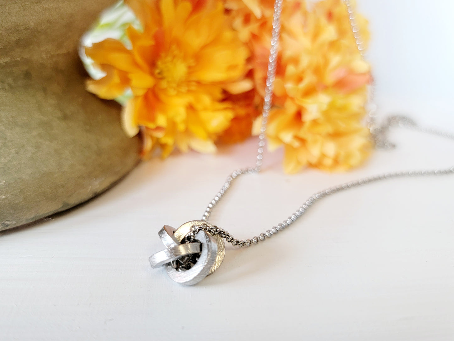 Silver Knot Necklace