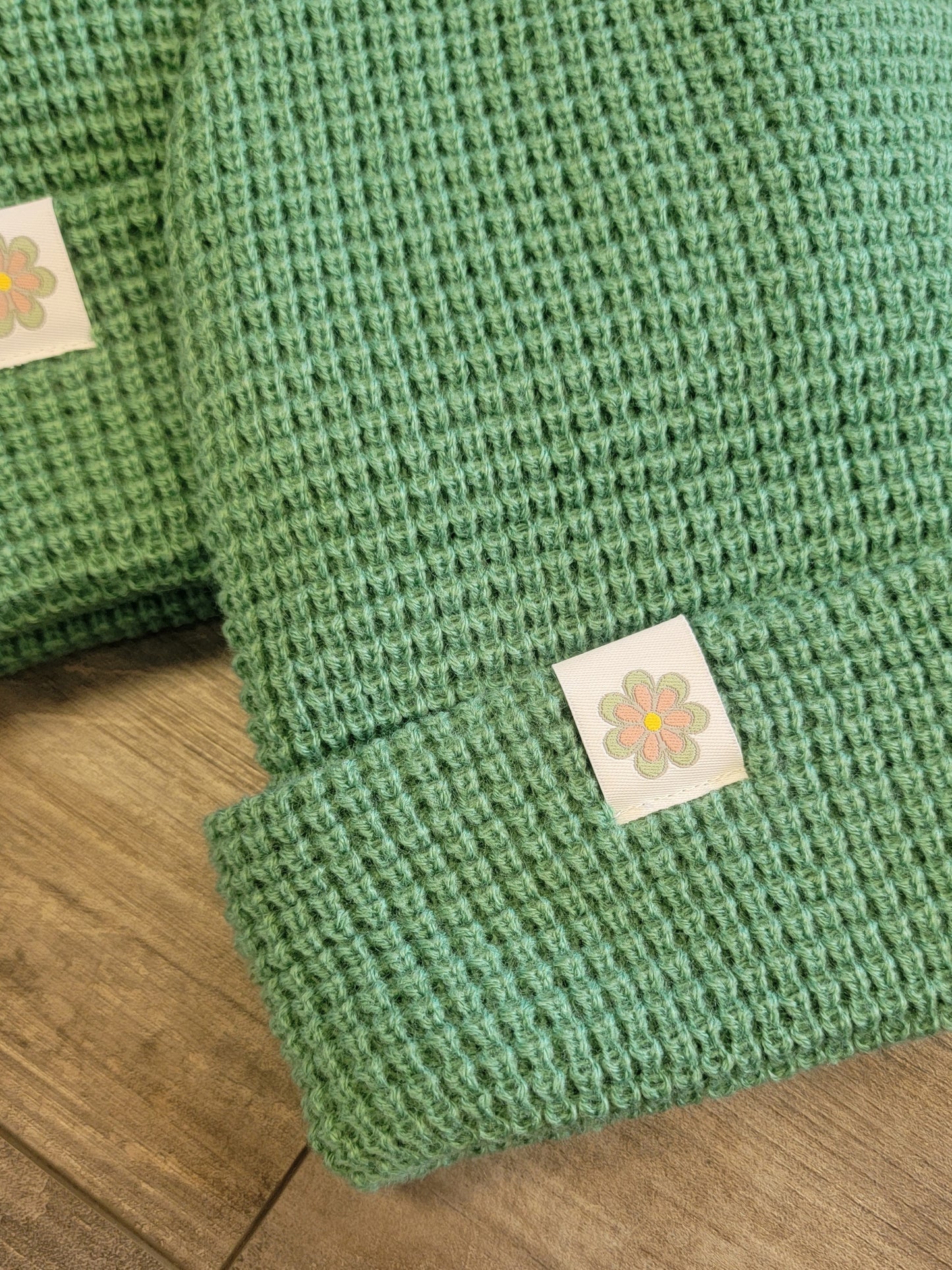 Matcha Waffle Daisy Beanie