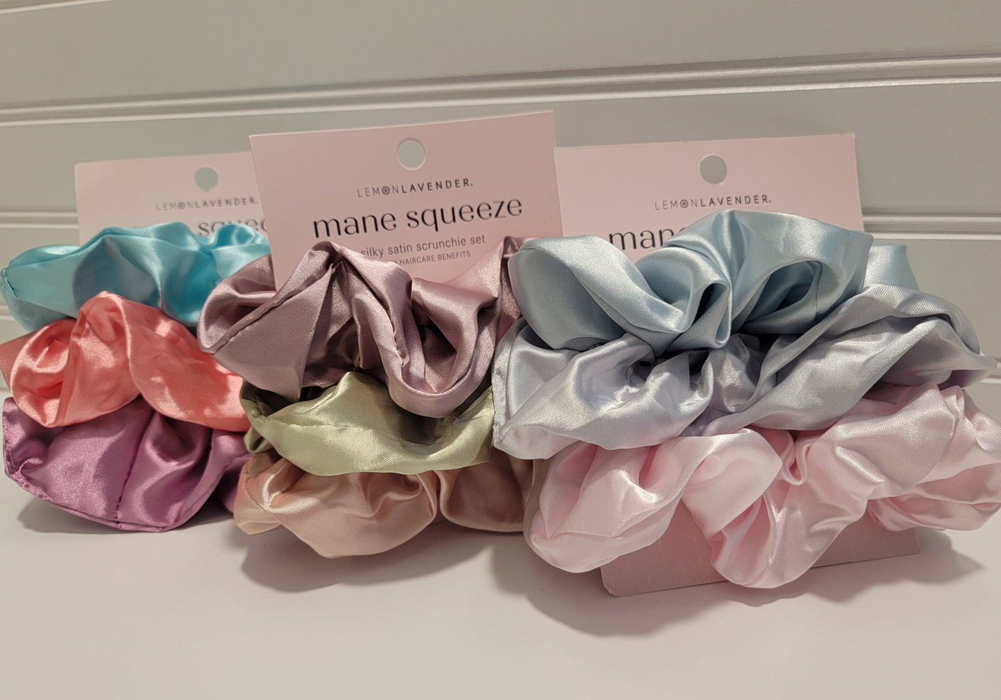 3-Pack Oversized Satin Scrunchies