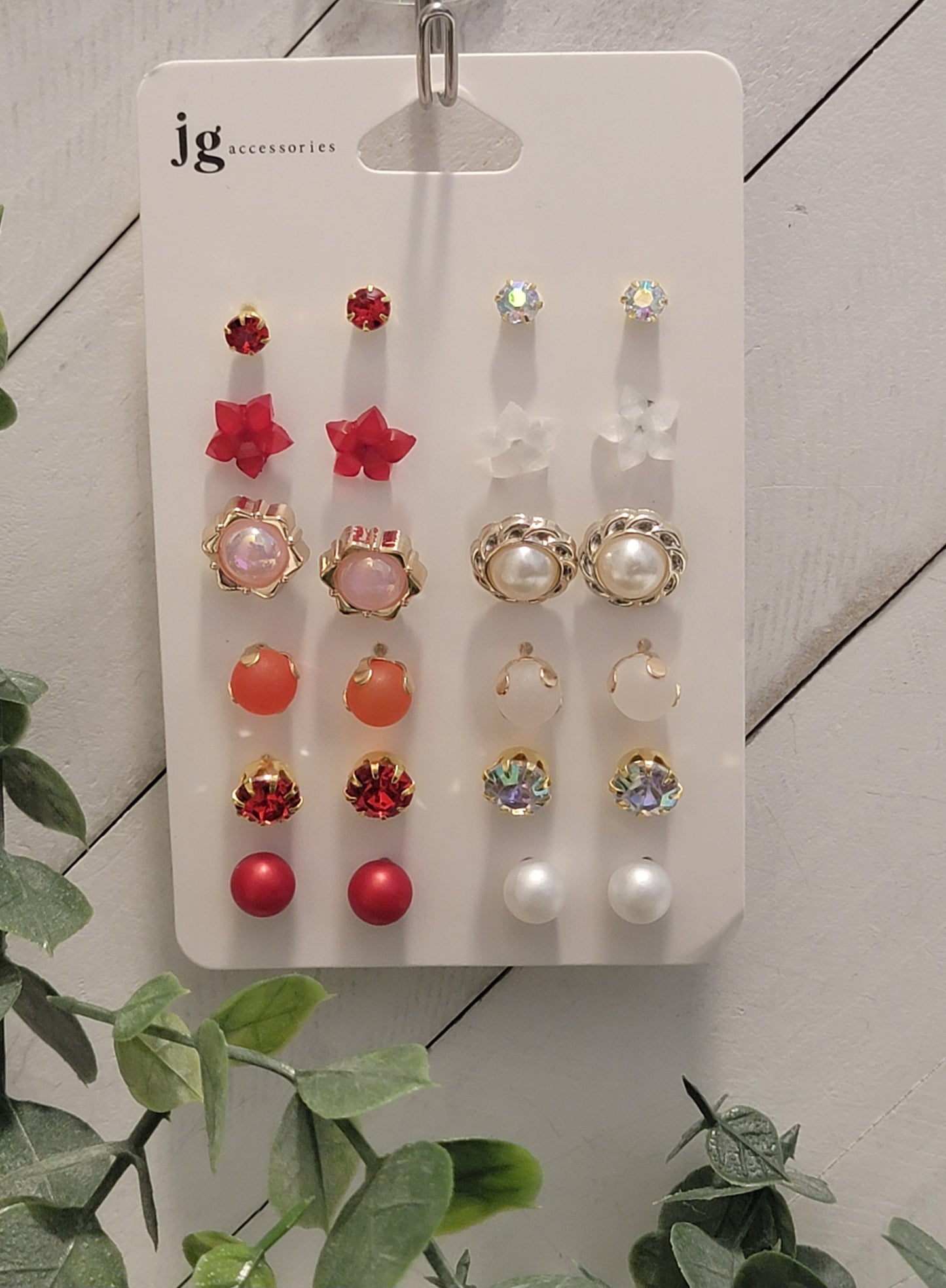 Set of Multiple Stud Earrings