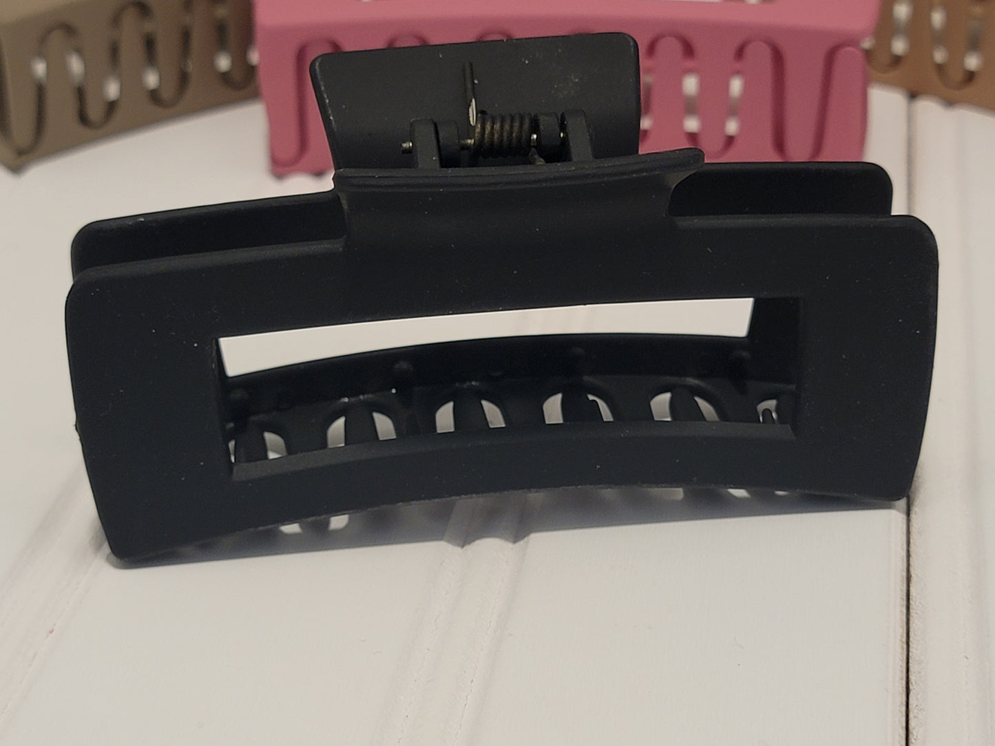 Matte Rectangle Hair Clips