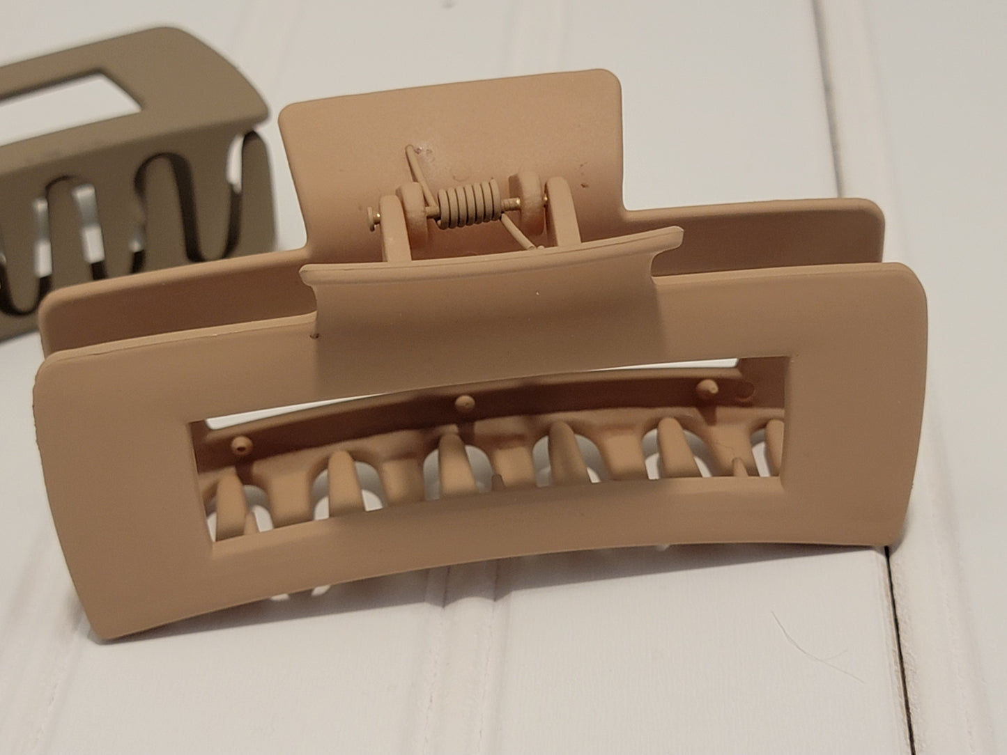 Matte Rectangle Hair Clips