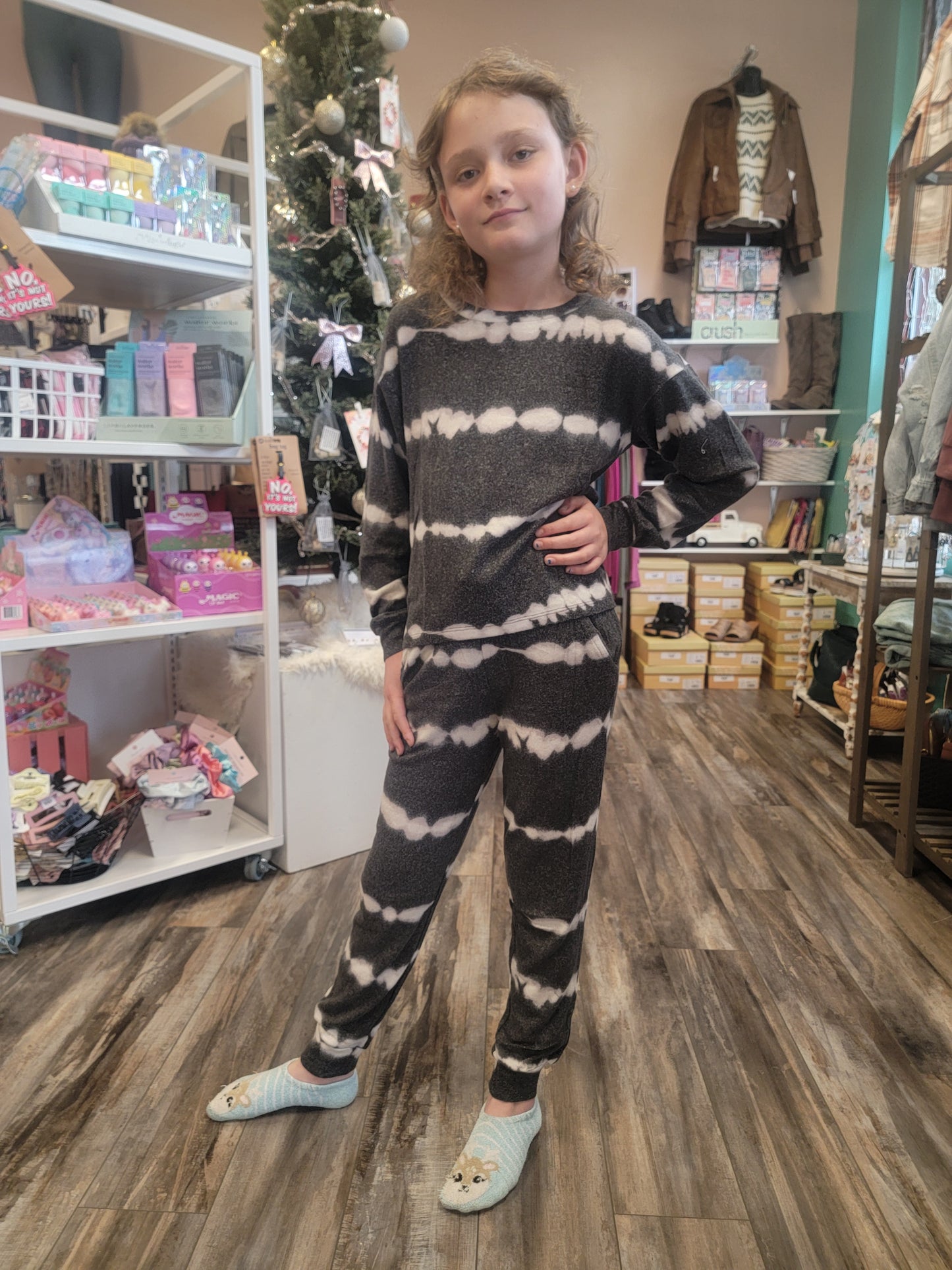 Kids Wave Tie Dye Pajamas