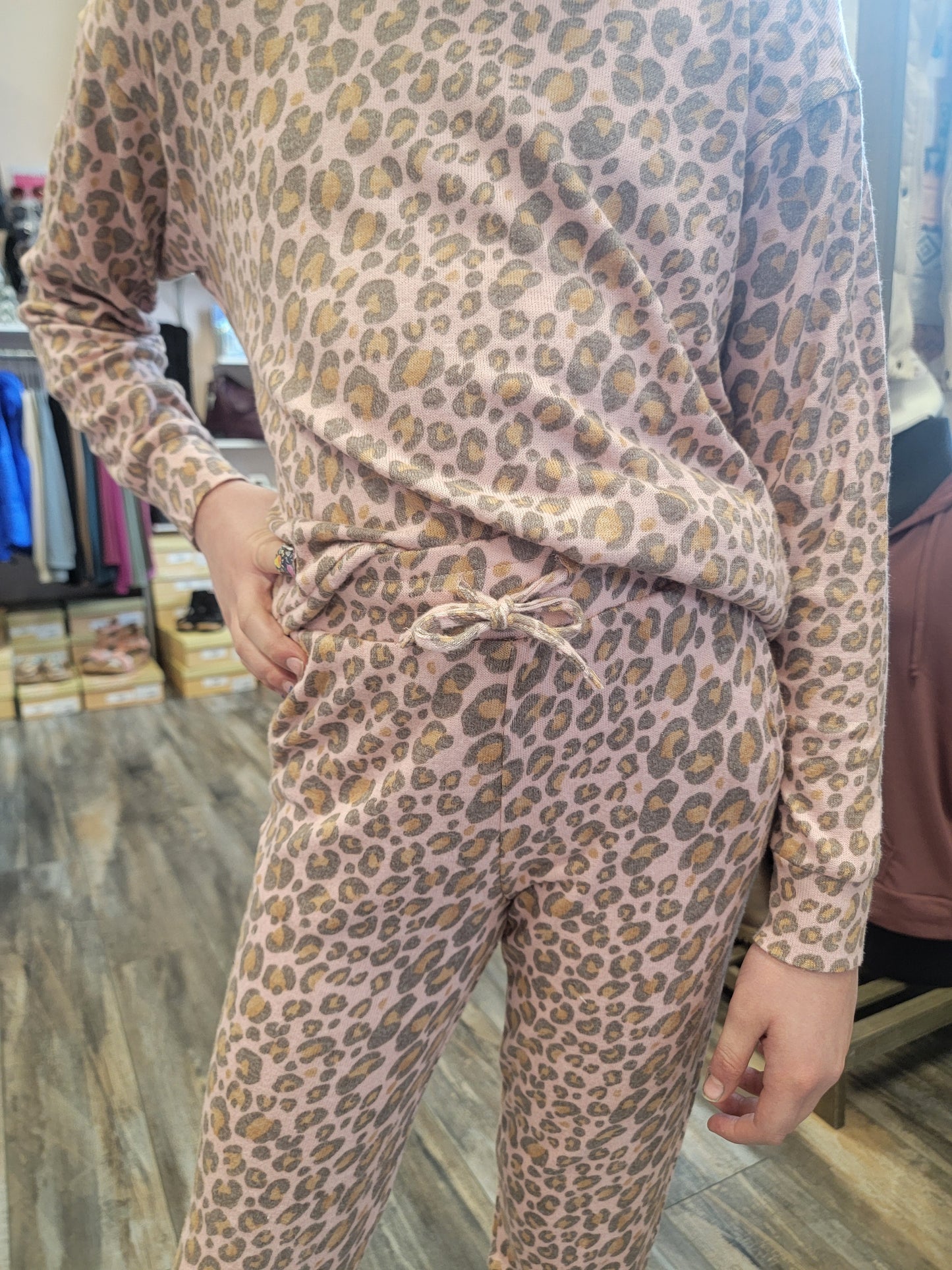 Kids Pink Leopard Pajamas