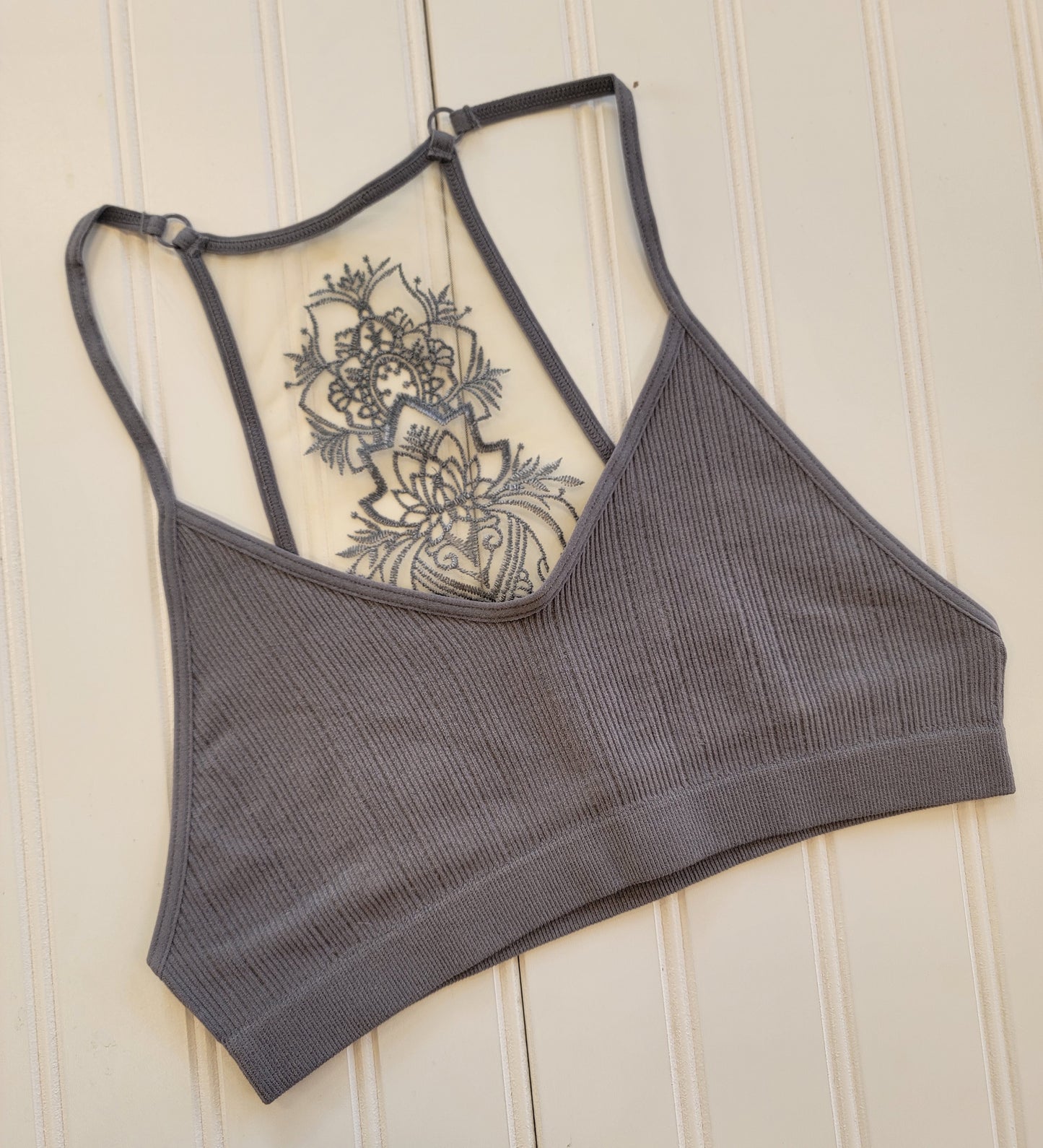 Tattoo Mesh Racerback Bralette
