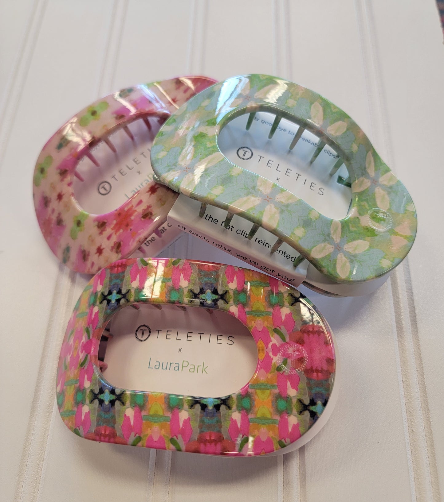 Teleties Flat Round Large Clip