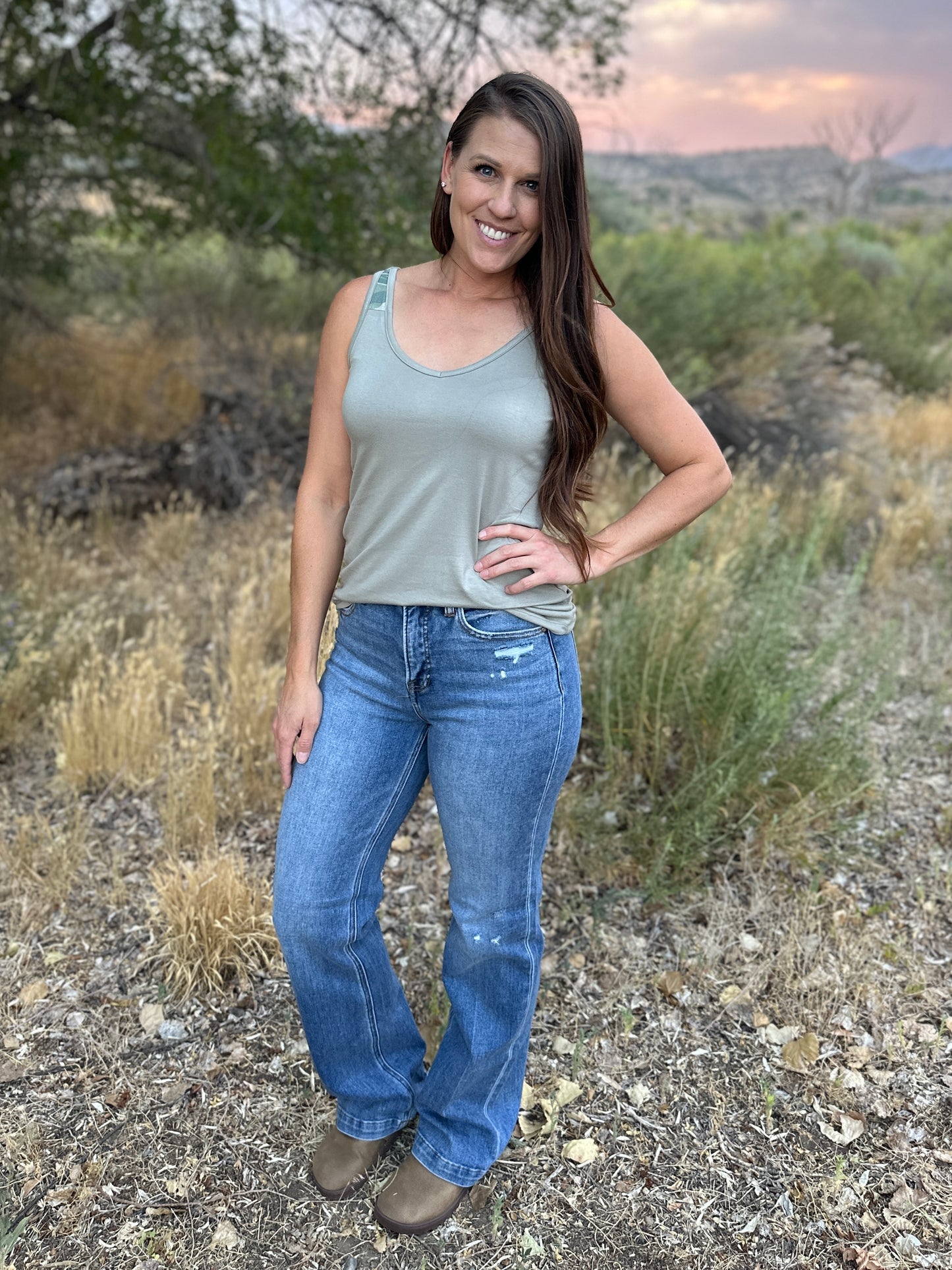 Olive and Camo Tank