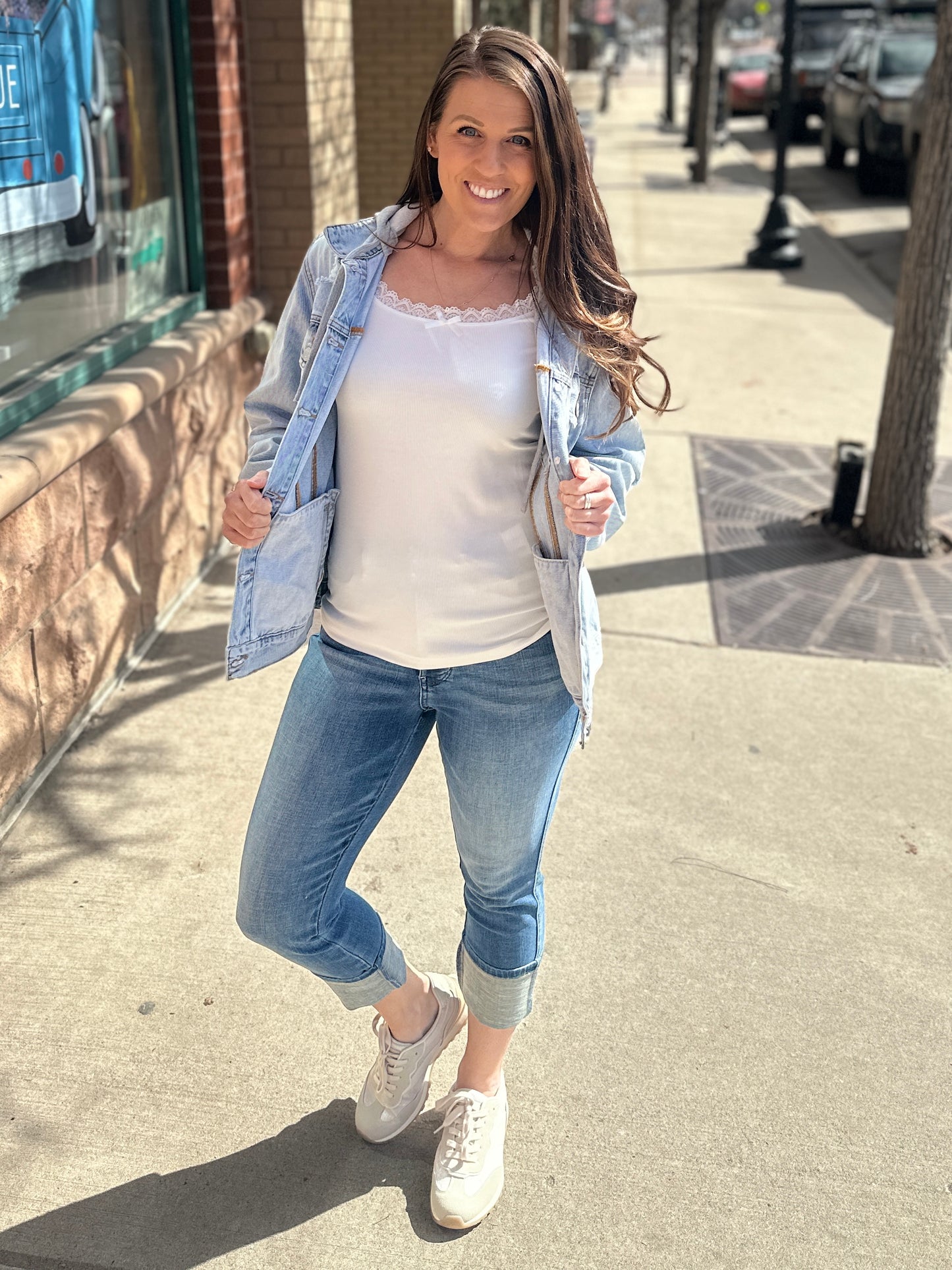 Lana Lace Trim Long Sleeve