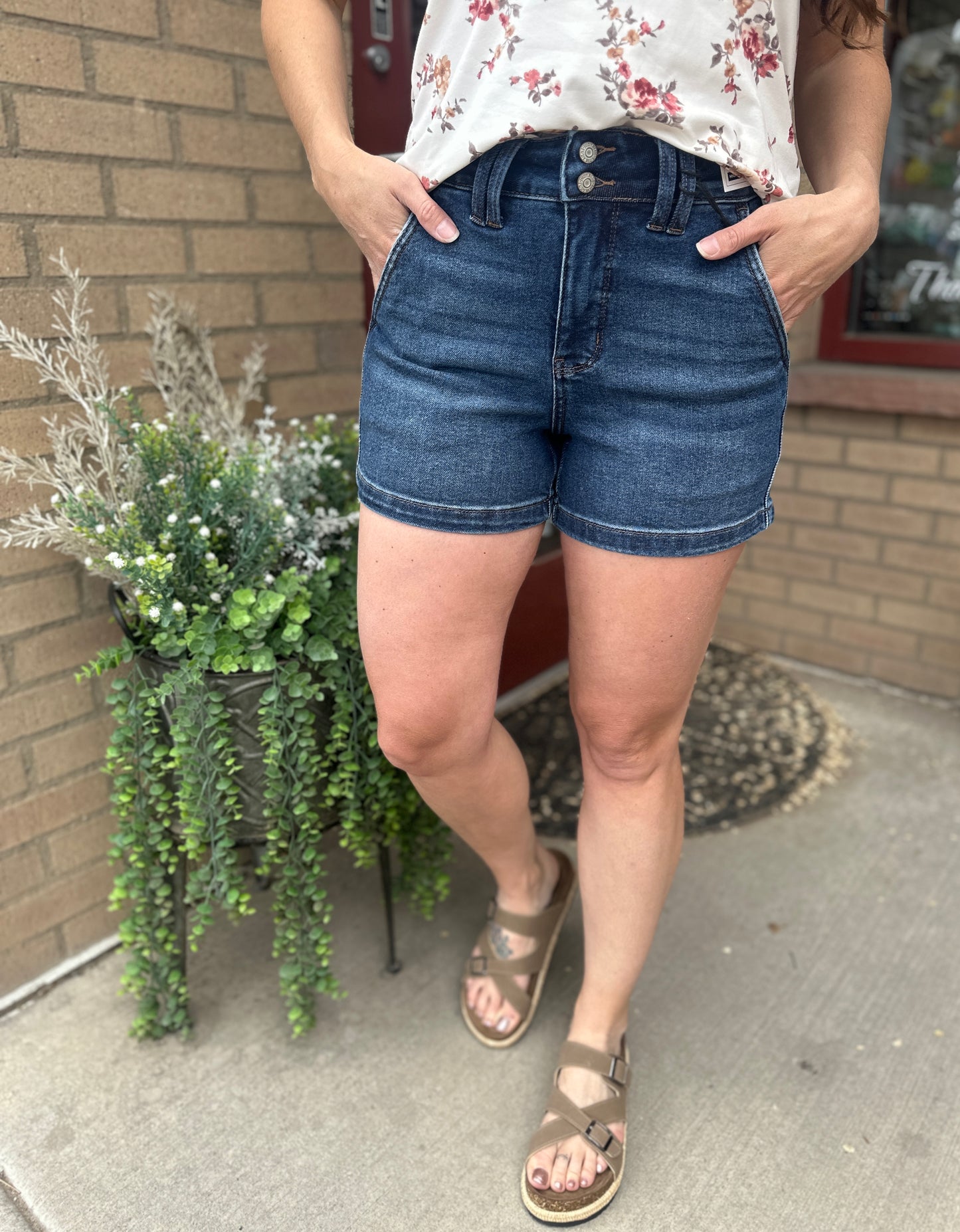 Natalee Double Button Shorts