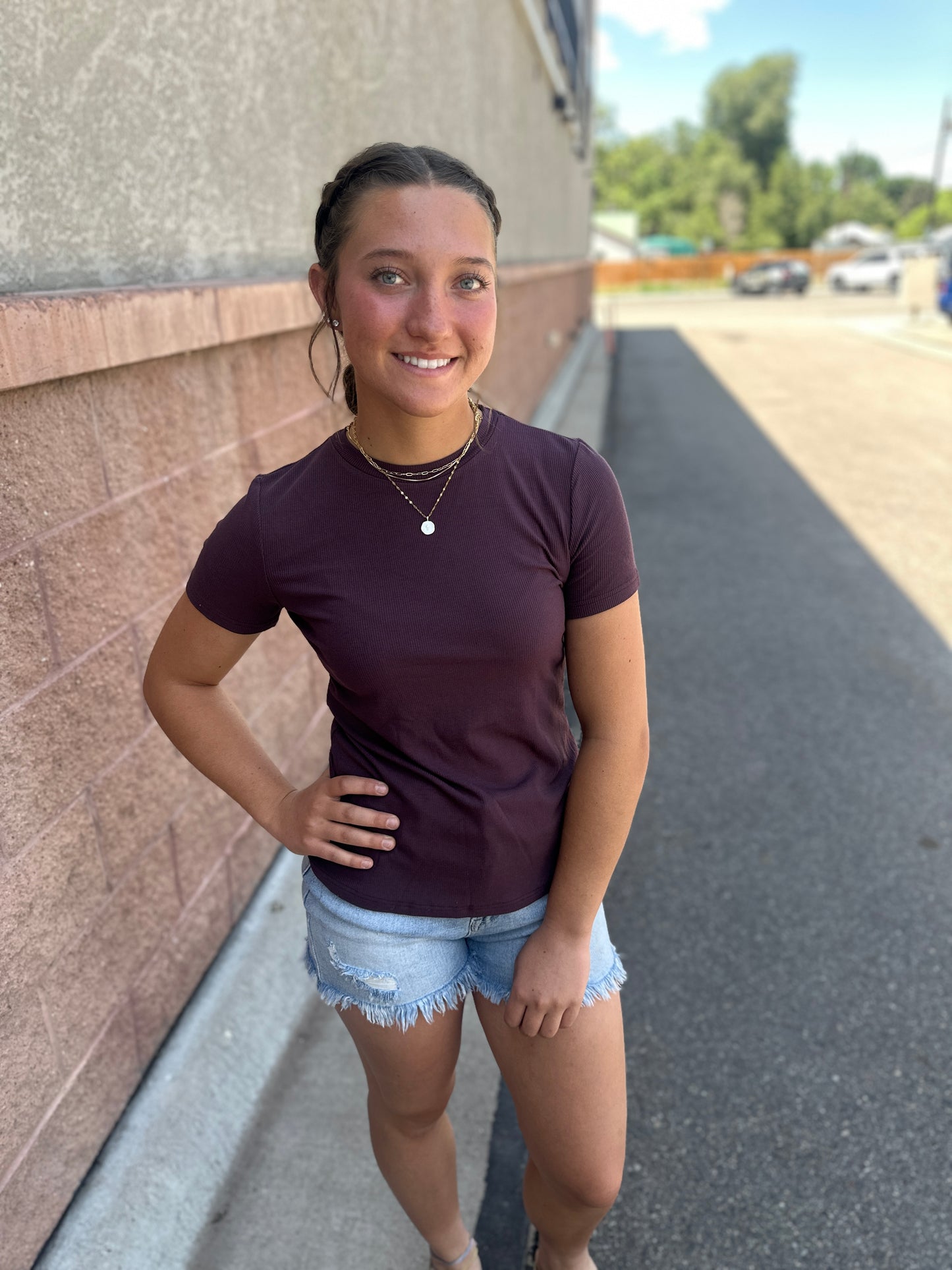 Ribbed Short Sleeve