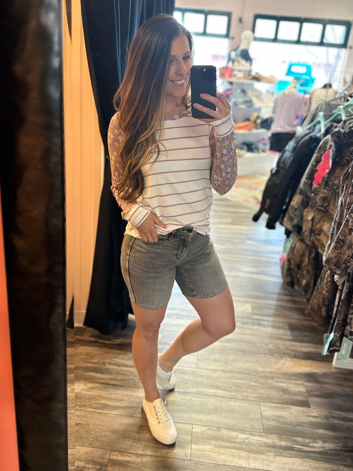 Mineral Wash Bermuda Shorts