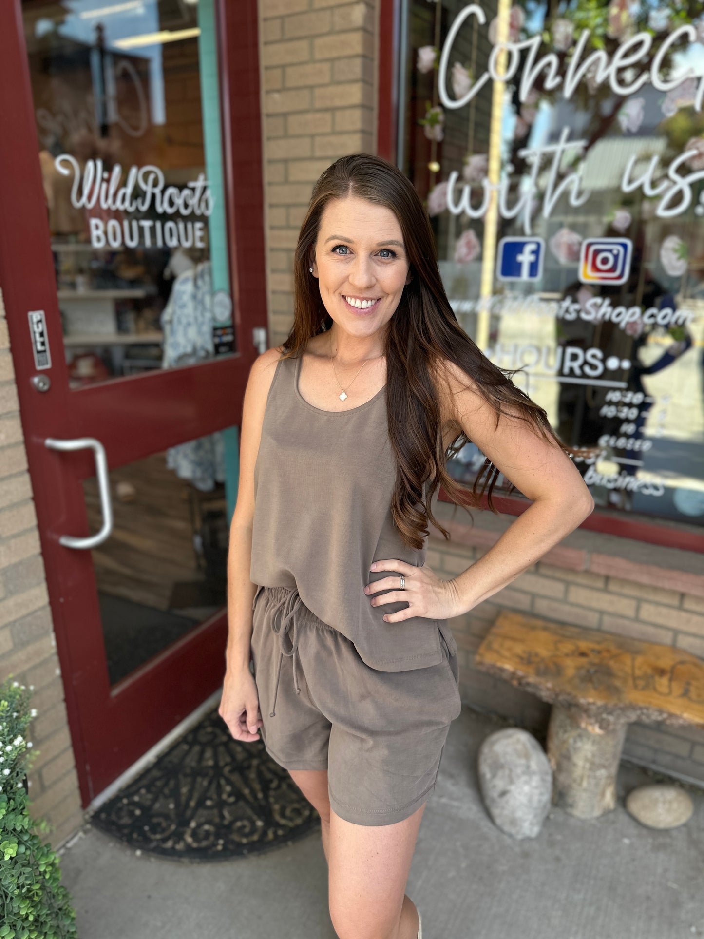 Scoop Neck Cropped Tank
