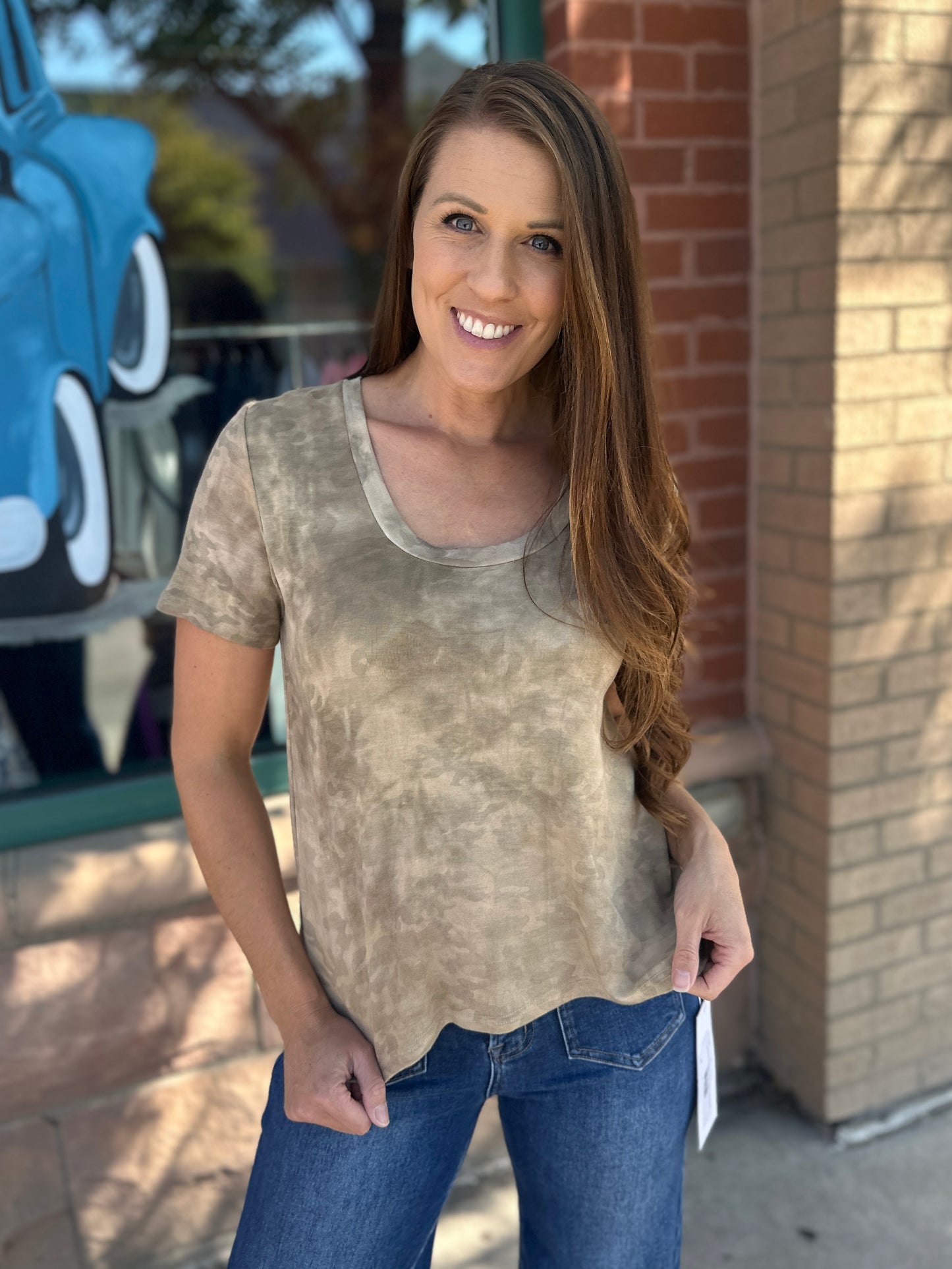 Tan Camo Short Sleeve