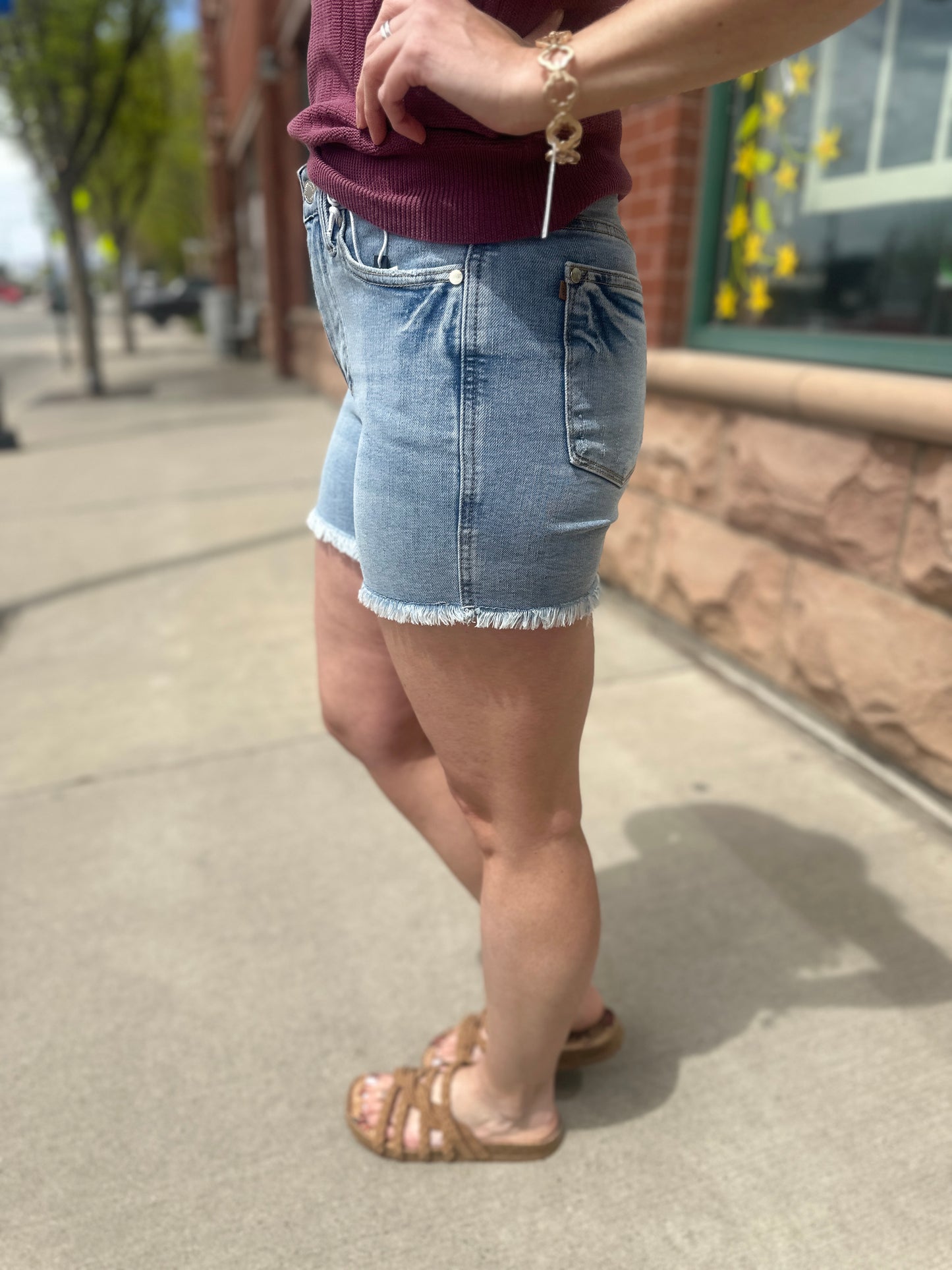 Light Wash Val Shorts