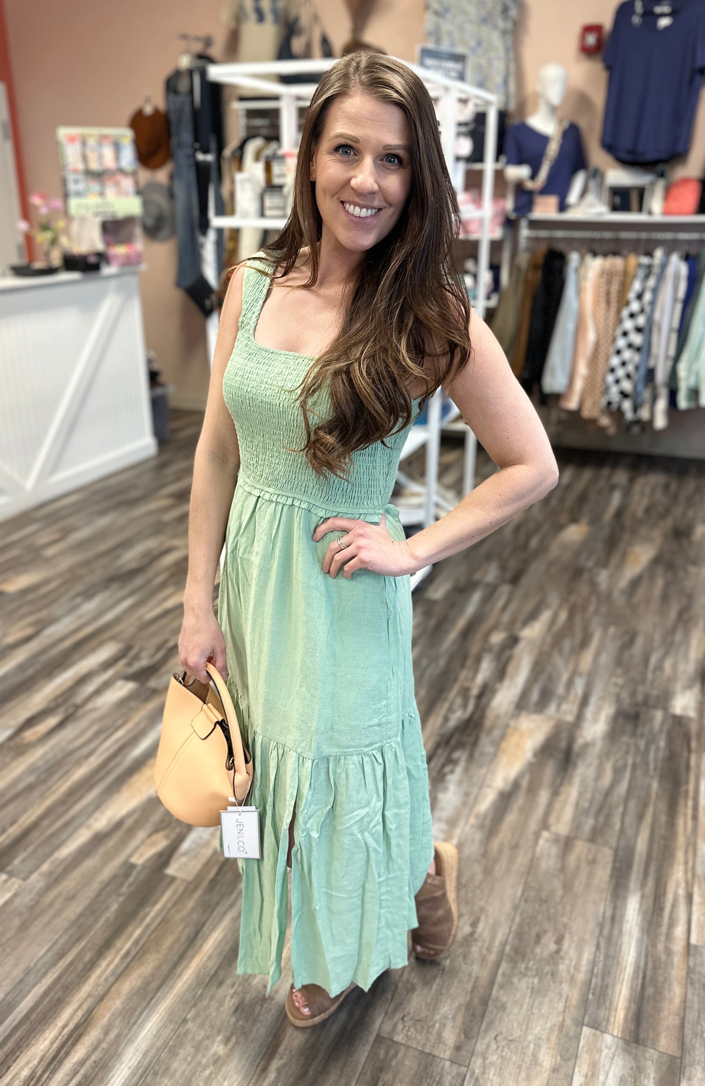 Smocked Tiered Maxi Dress