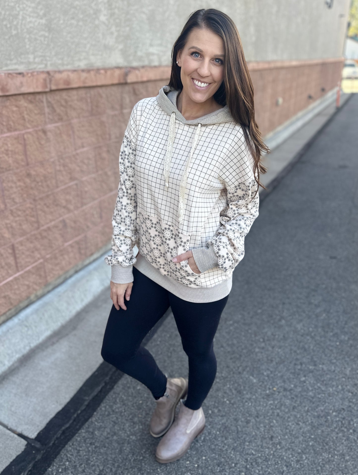 First Date Hoodie with Crochet