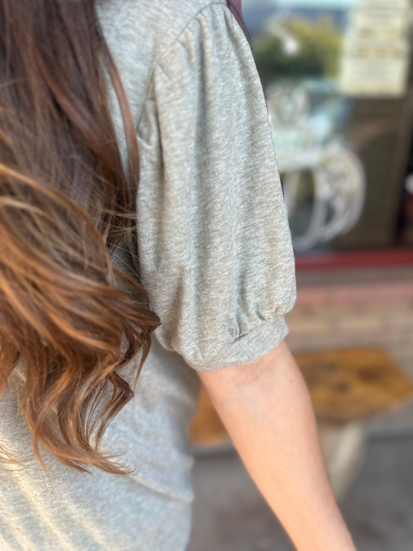 Sage Puff Short Sleeve