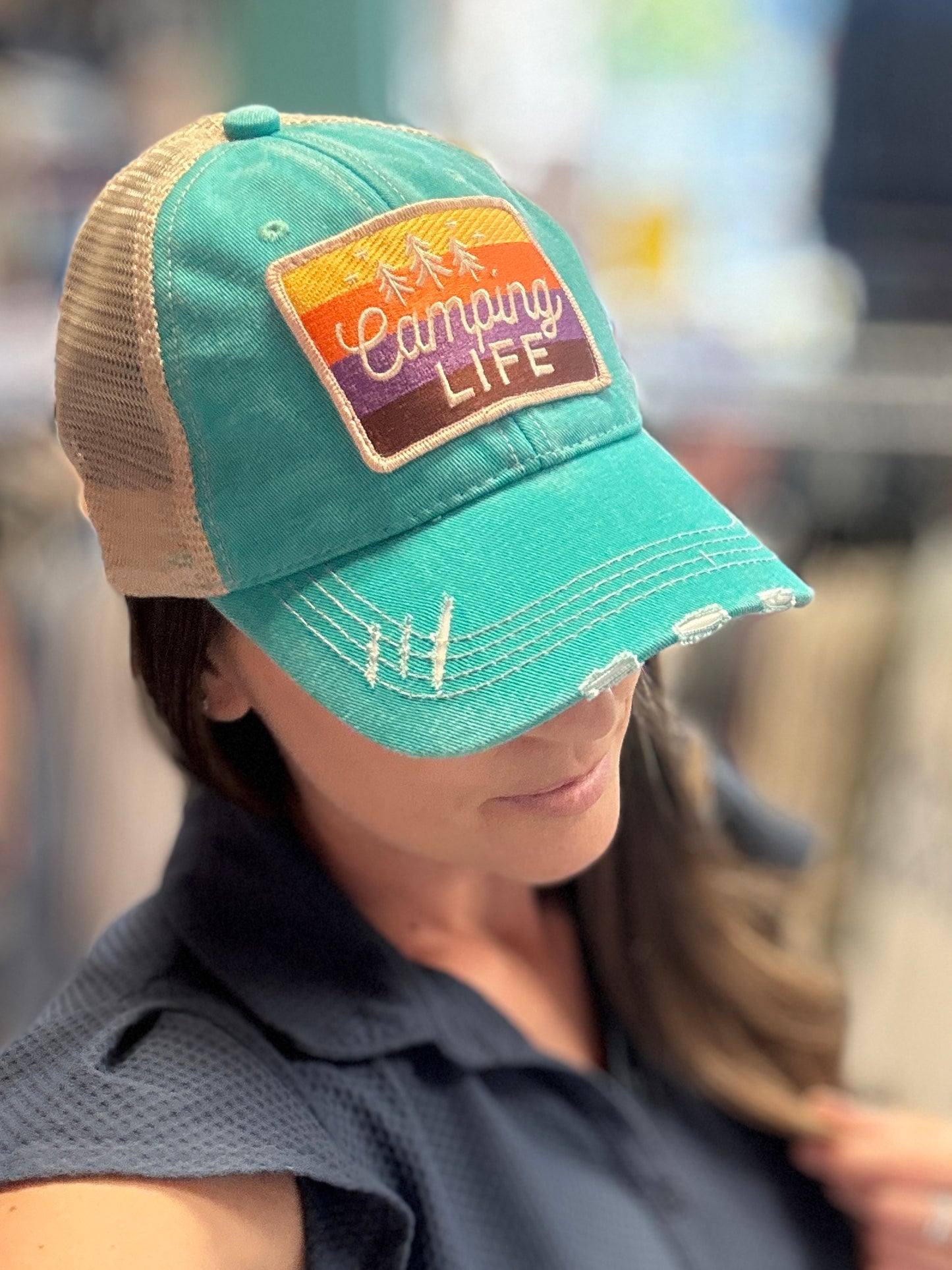 Camping Life Patch Hat