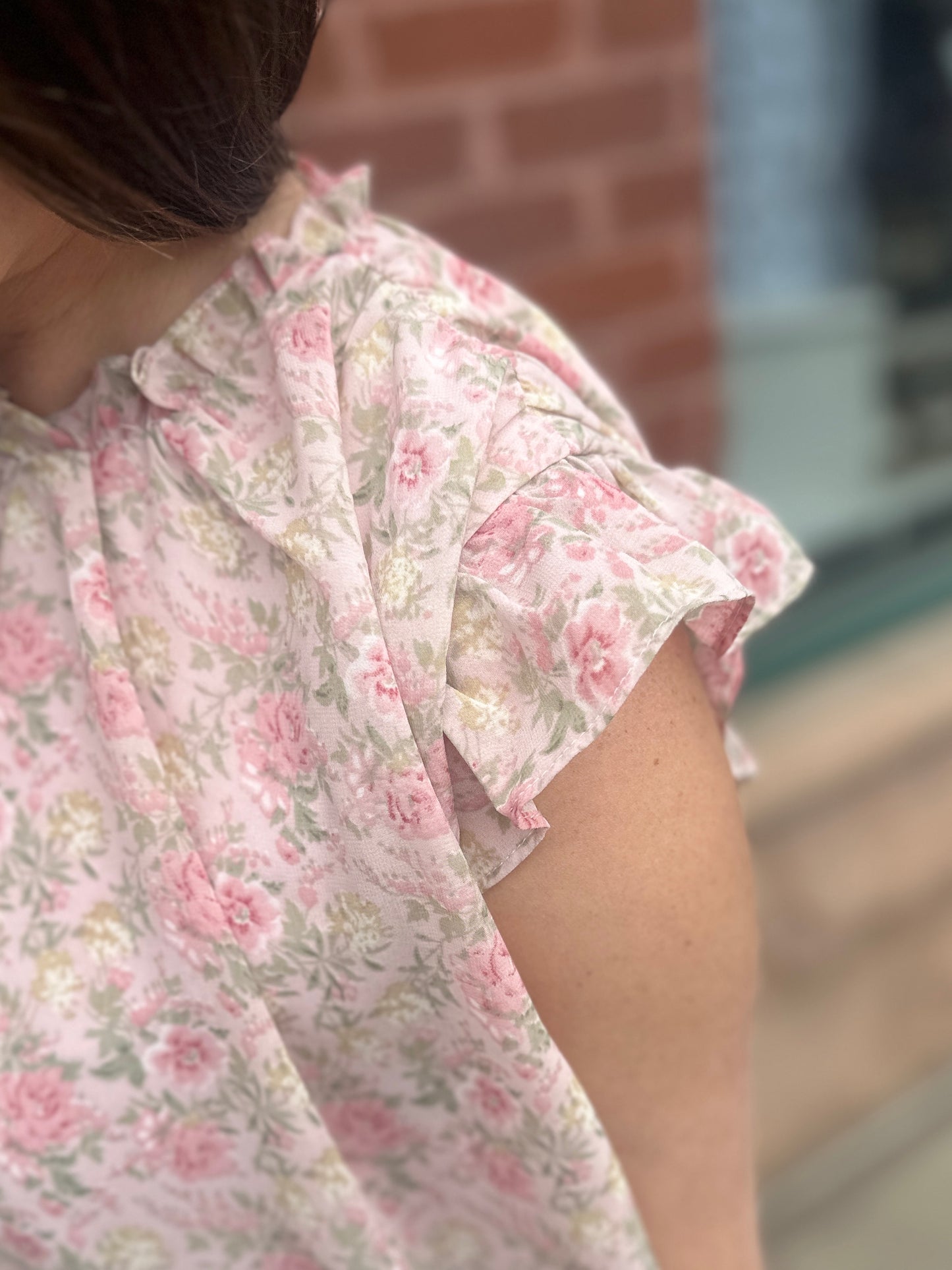 Floral Chiffon Mini Dress