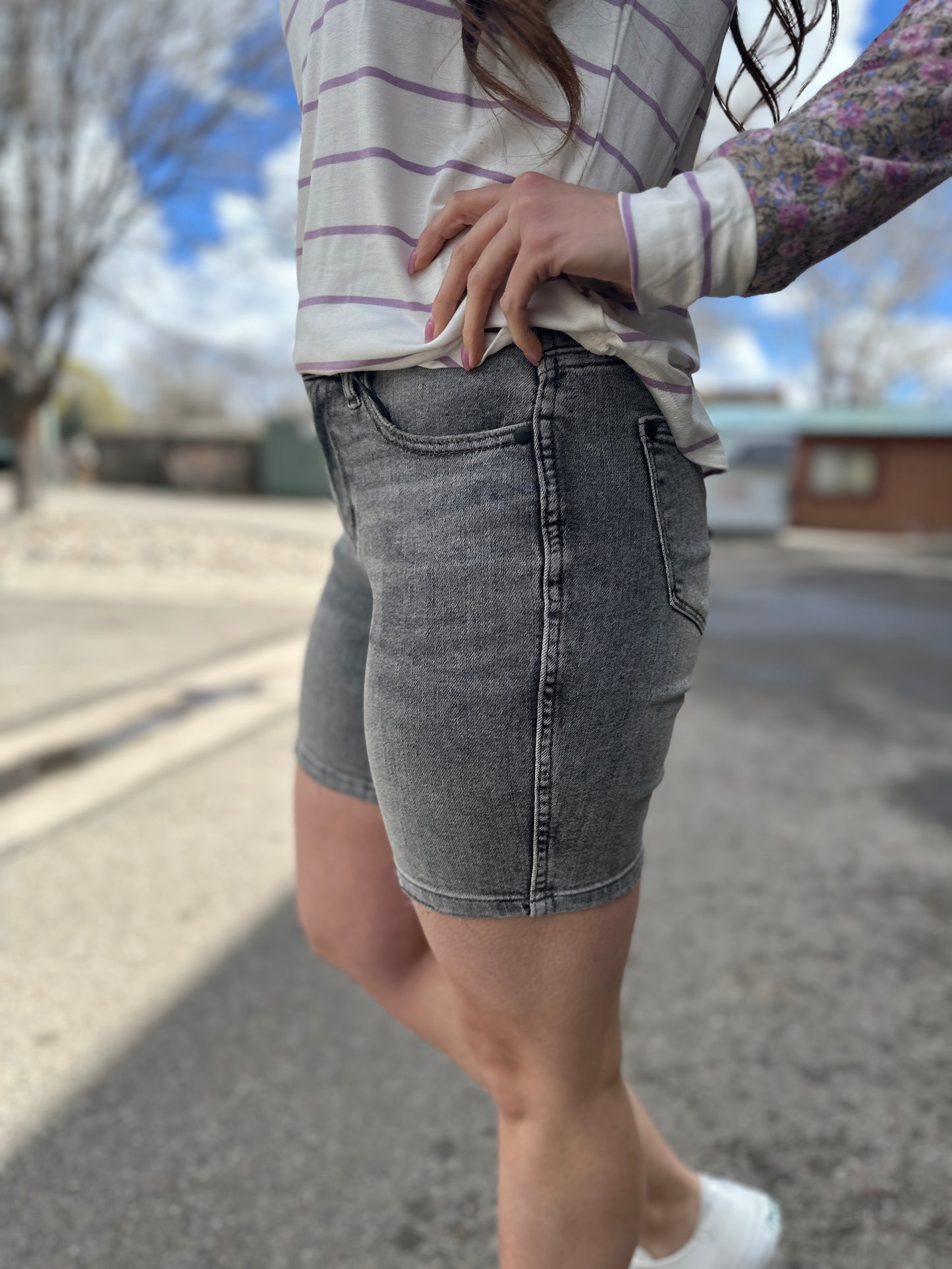 Mineral Wash Bermuda Shorts