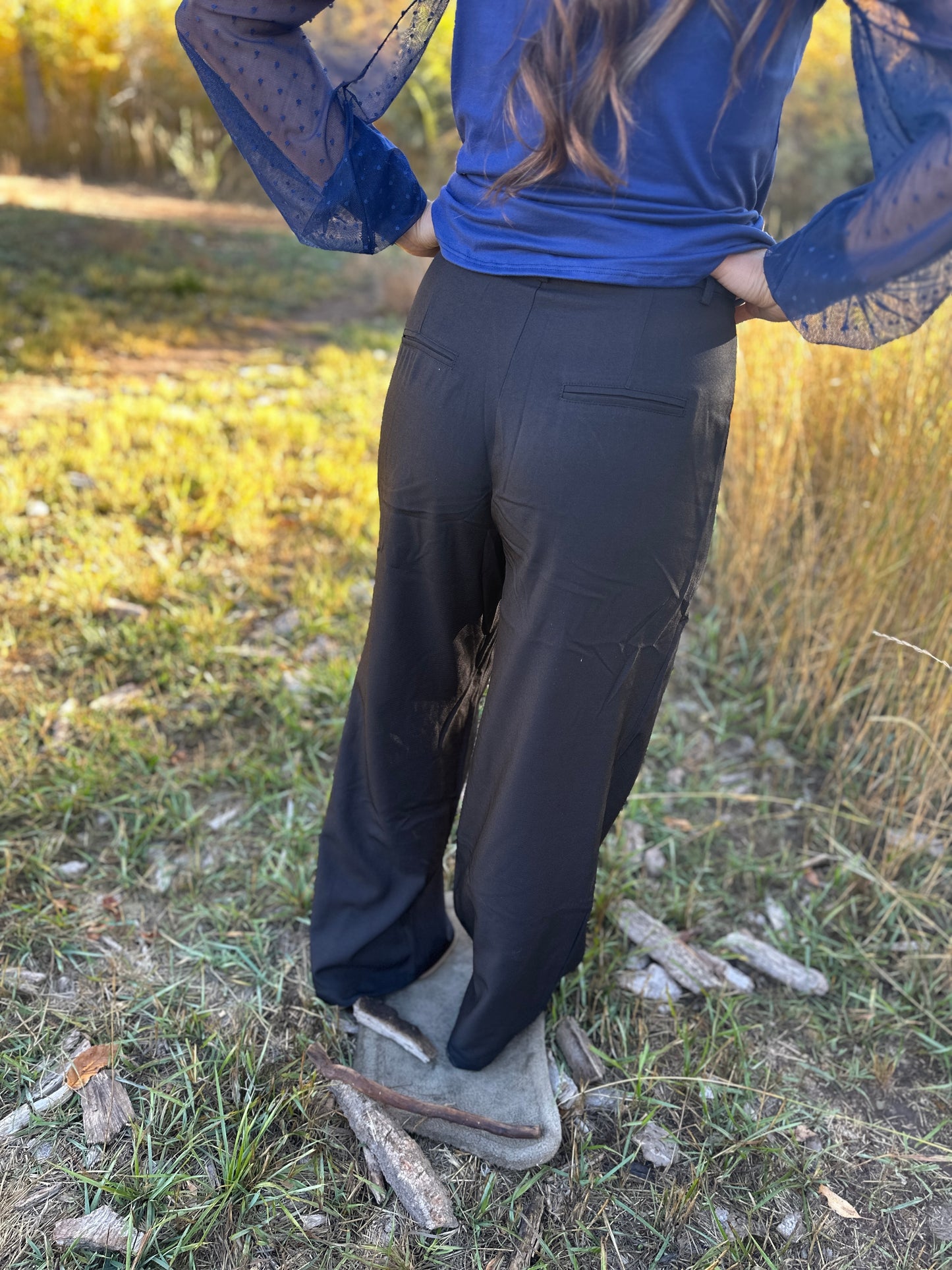 Straight Leg Relaxed Pants