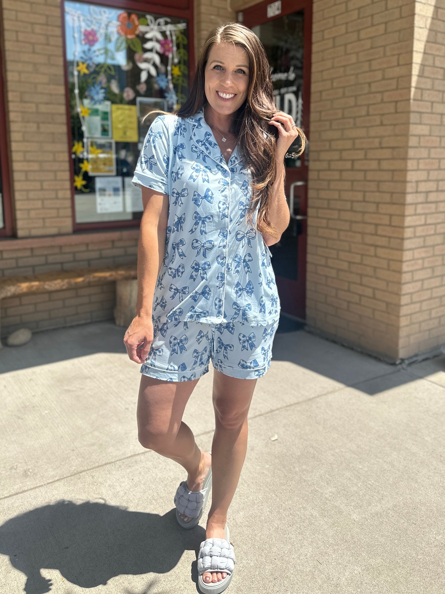 Blue Bow Lounge Set