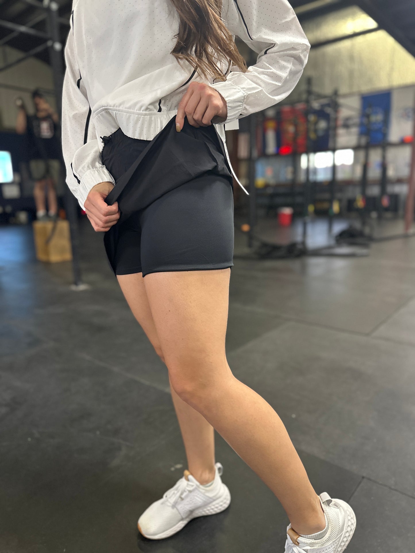 Black Cargo Active Skort