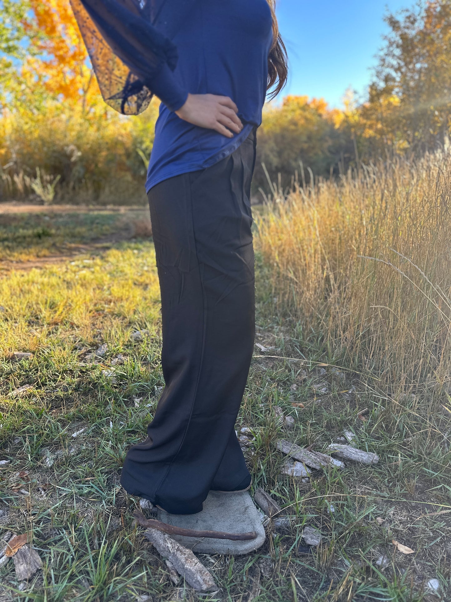 Straight Leg Relaxed Pants