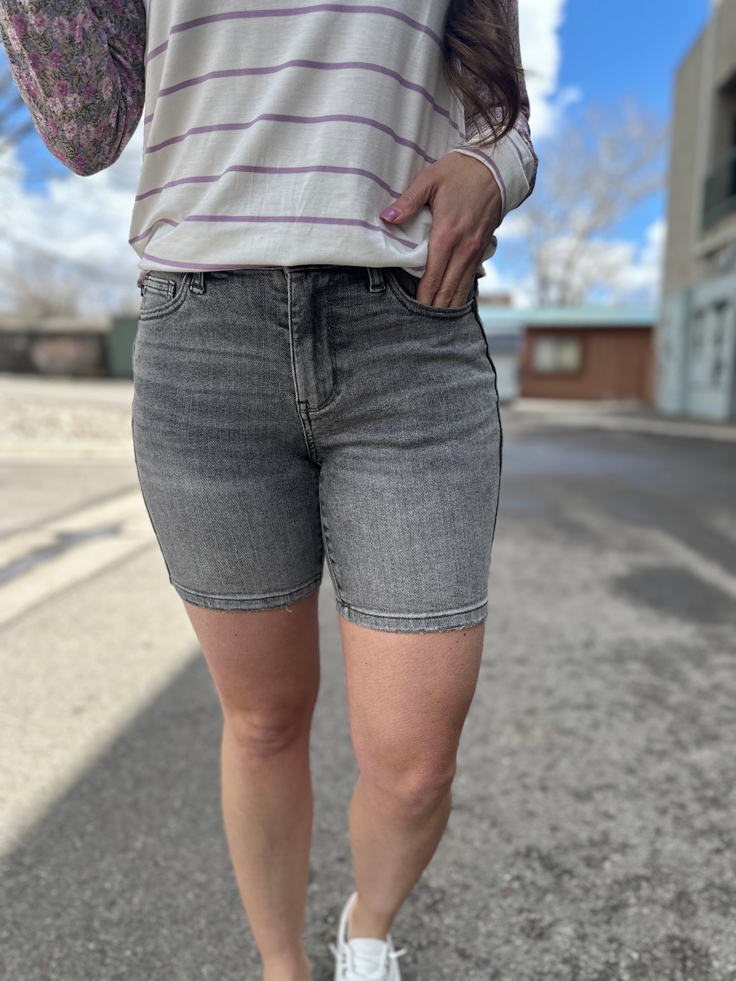 Mineral Wash Bermuda Shorts