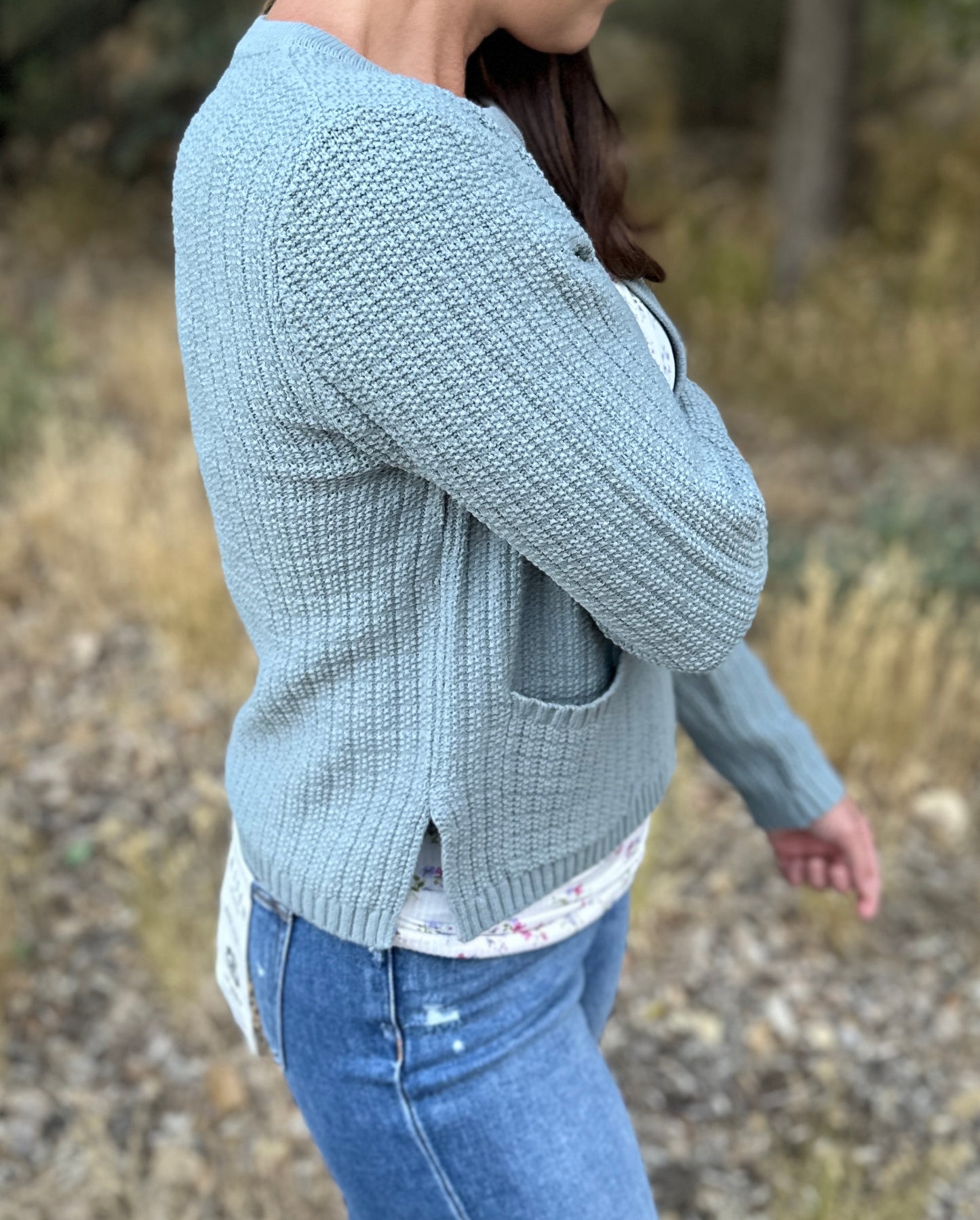 Chunky Knit Open Front Cardigan