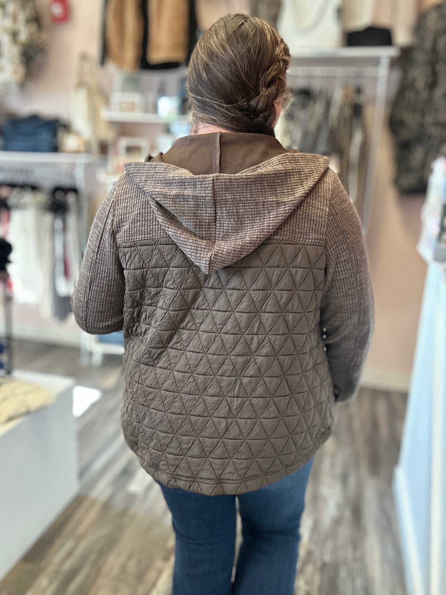 Mocha Quilted Jacket