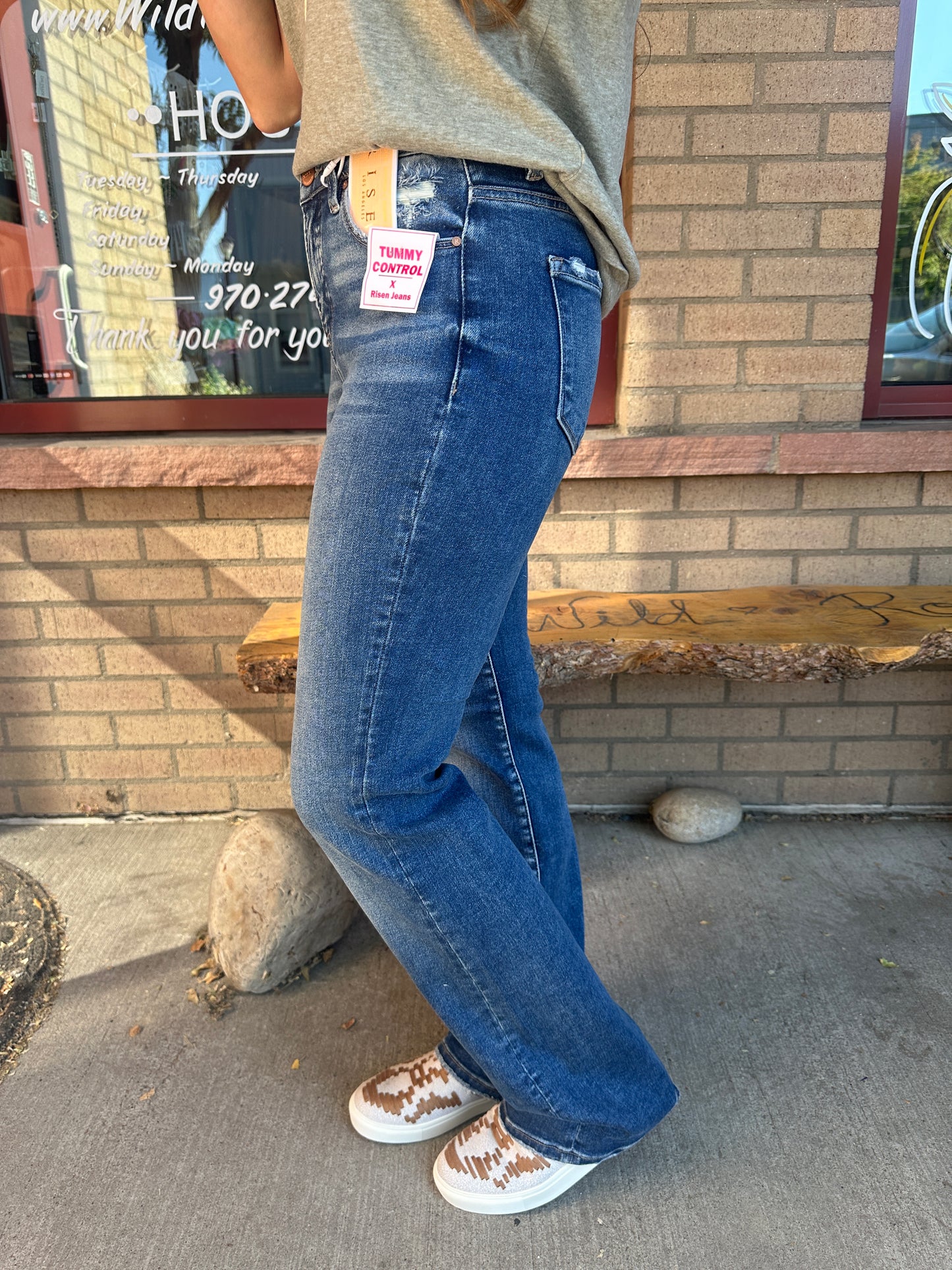 High Rise Nancy Straight Leg