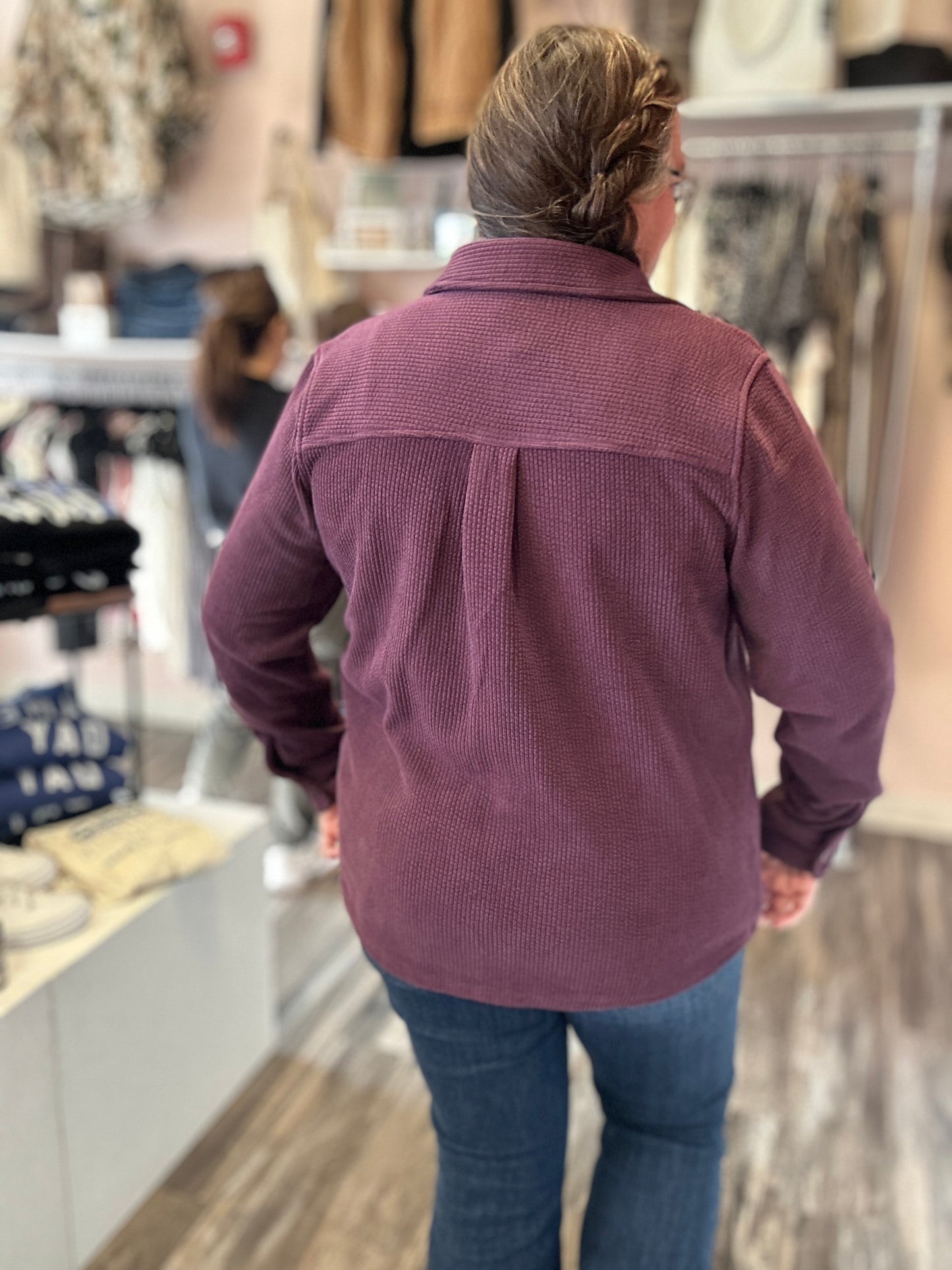 Corduroy Button Up Shacket