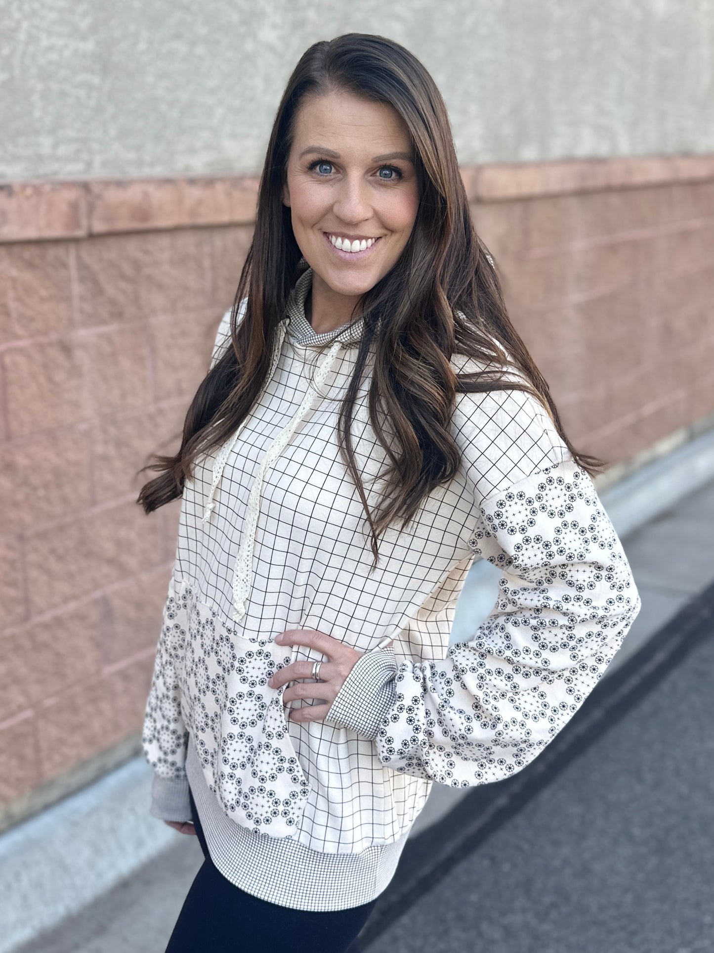 First Date Hoodie with Crochet